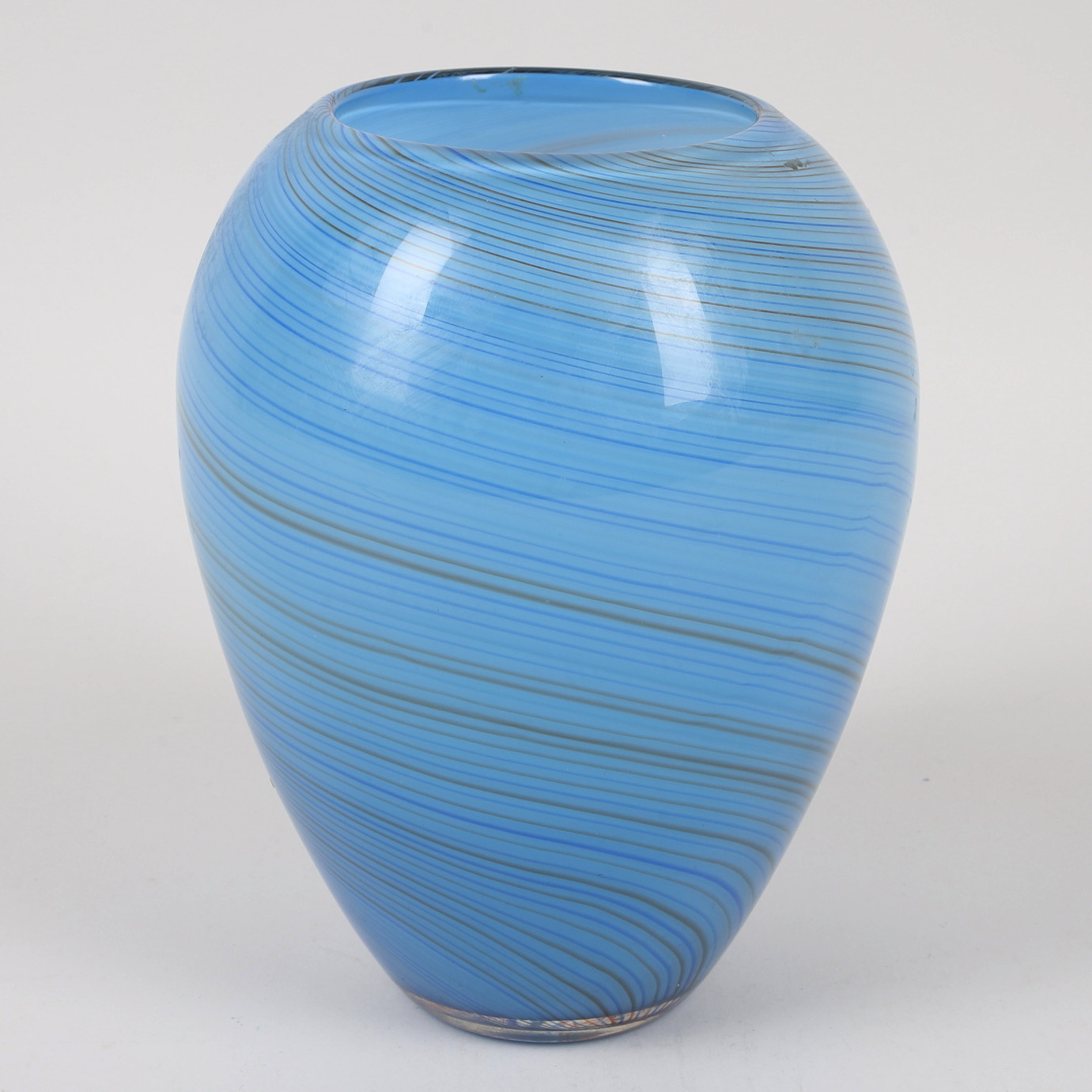 DINO MARTENS. Vas, Filigraner i spiral, Murano, Italien, 1950-tal.