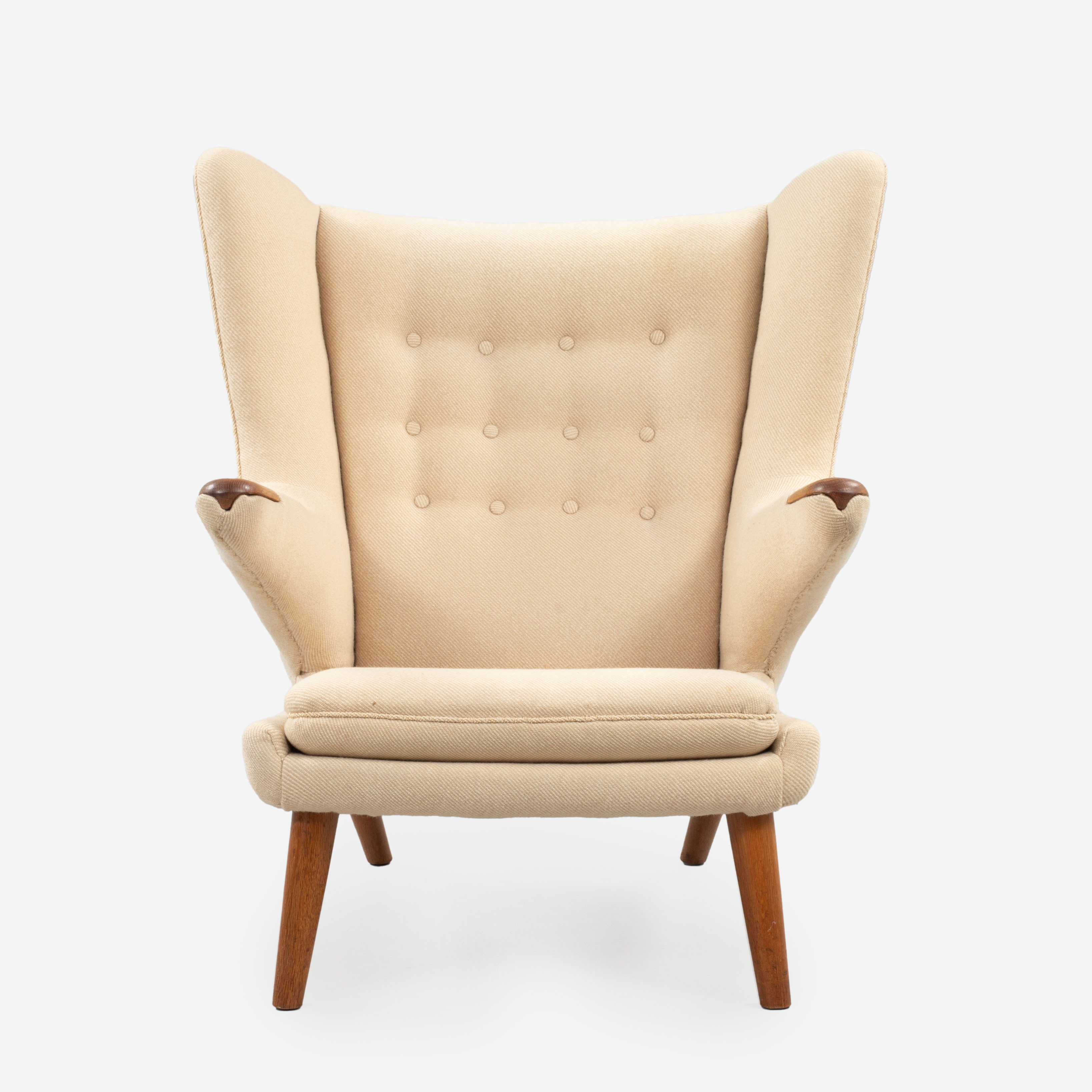HANS J WEGNER. Fåtölj, "Bamse / Papa bear", AP-stolen, Danmark, 1950/60-tal.