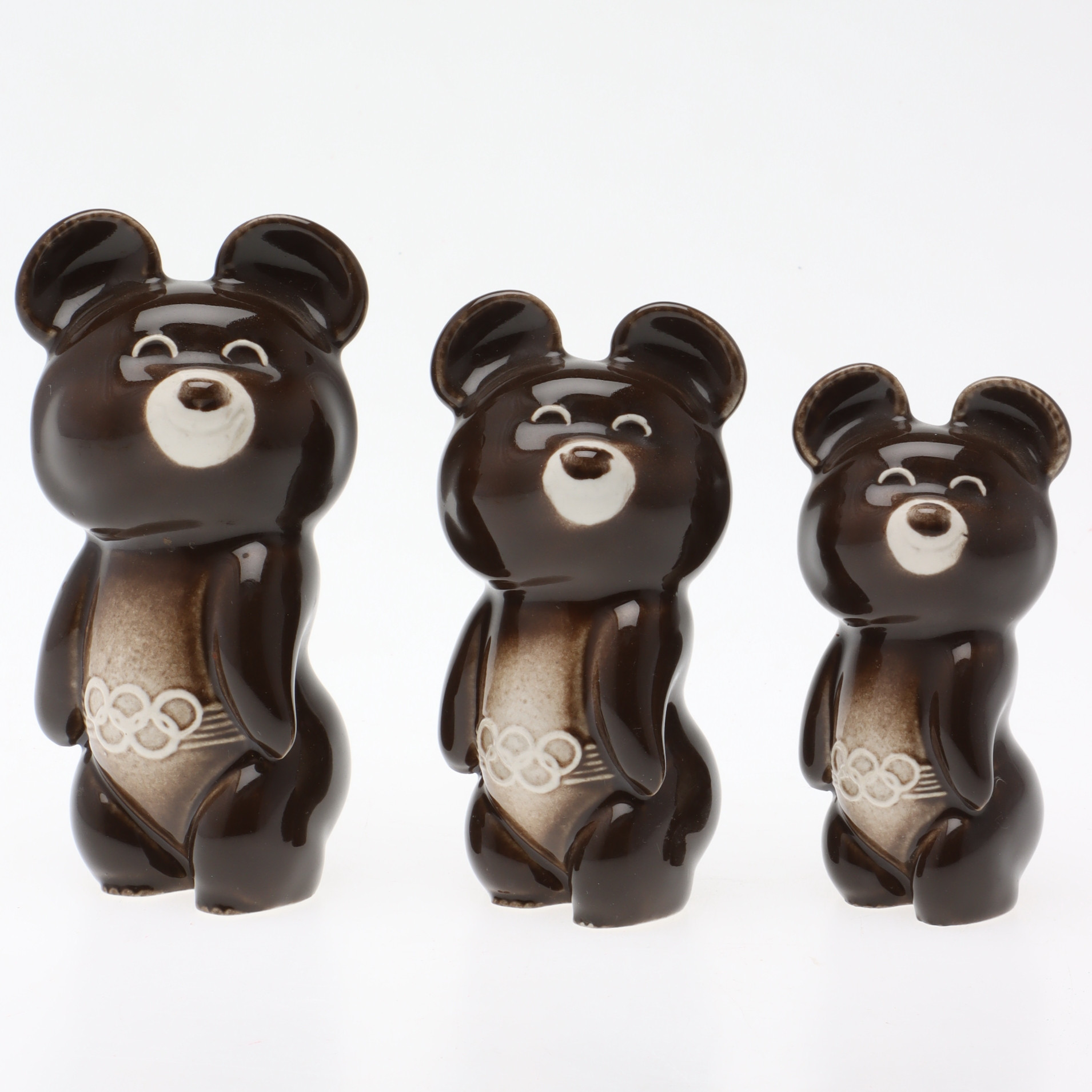 FIGURINER, 3 st, björn, "Misha", OS, Moskva 1980.