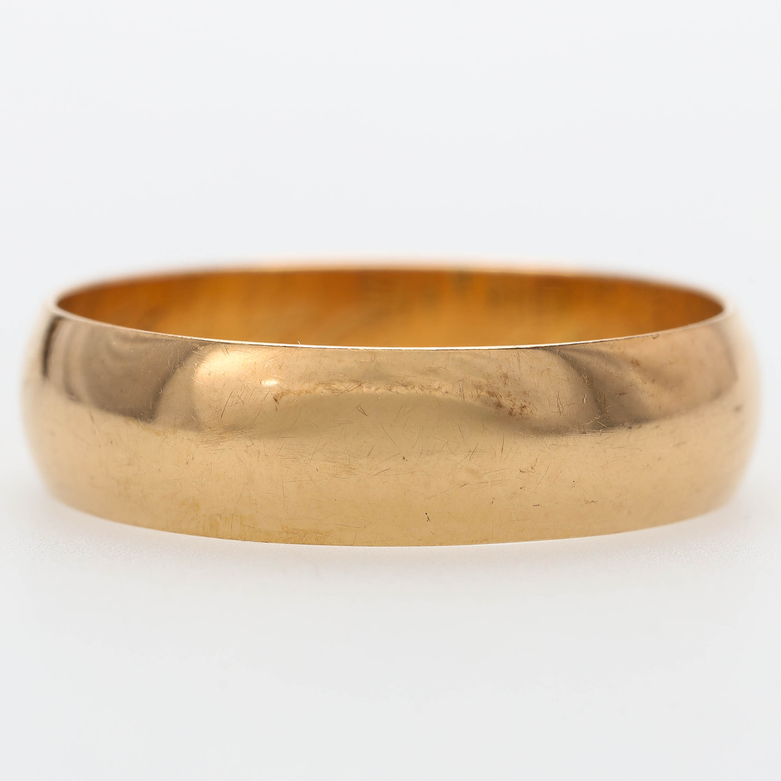 SLÄT RING, 18 k guld, Juvelerare Alf Jacobsson, Uddevalla 1960.