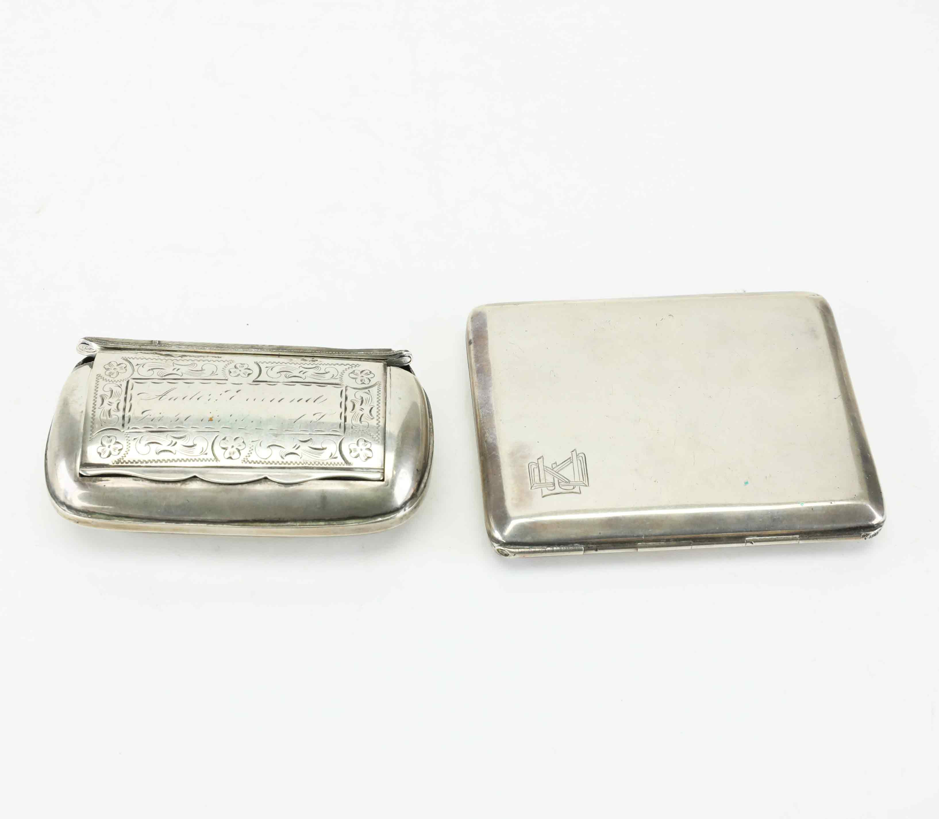ETUI/SNUSDOSA, silver, 1900-tal.