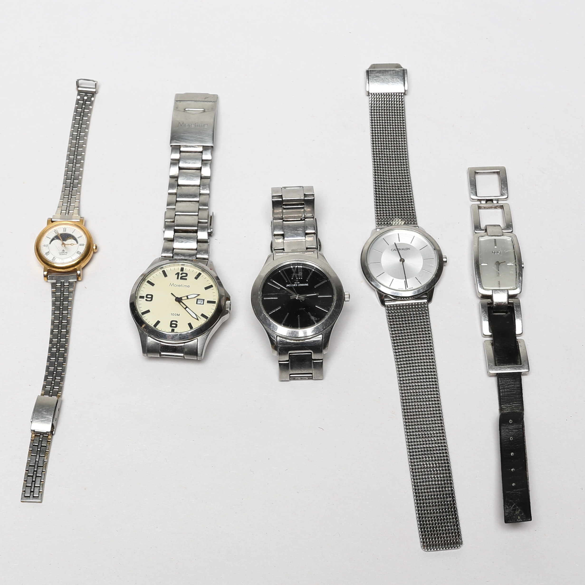 ARMBANDSUR, 5 st, Moretime, D&G, Calvin Klein, Jaques Lemans och Lorus.