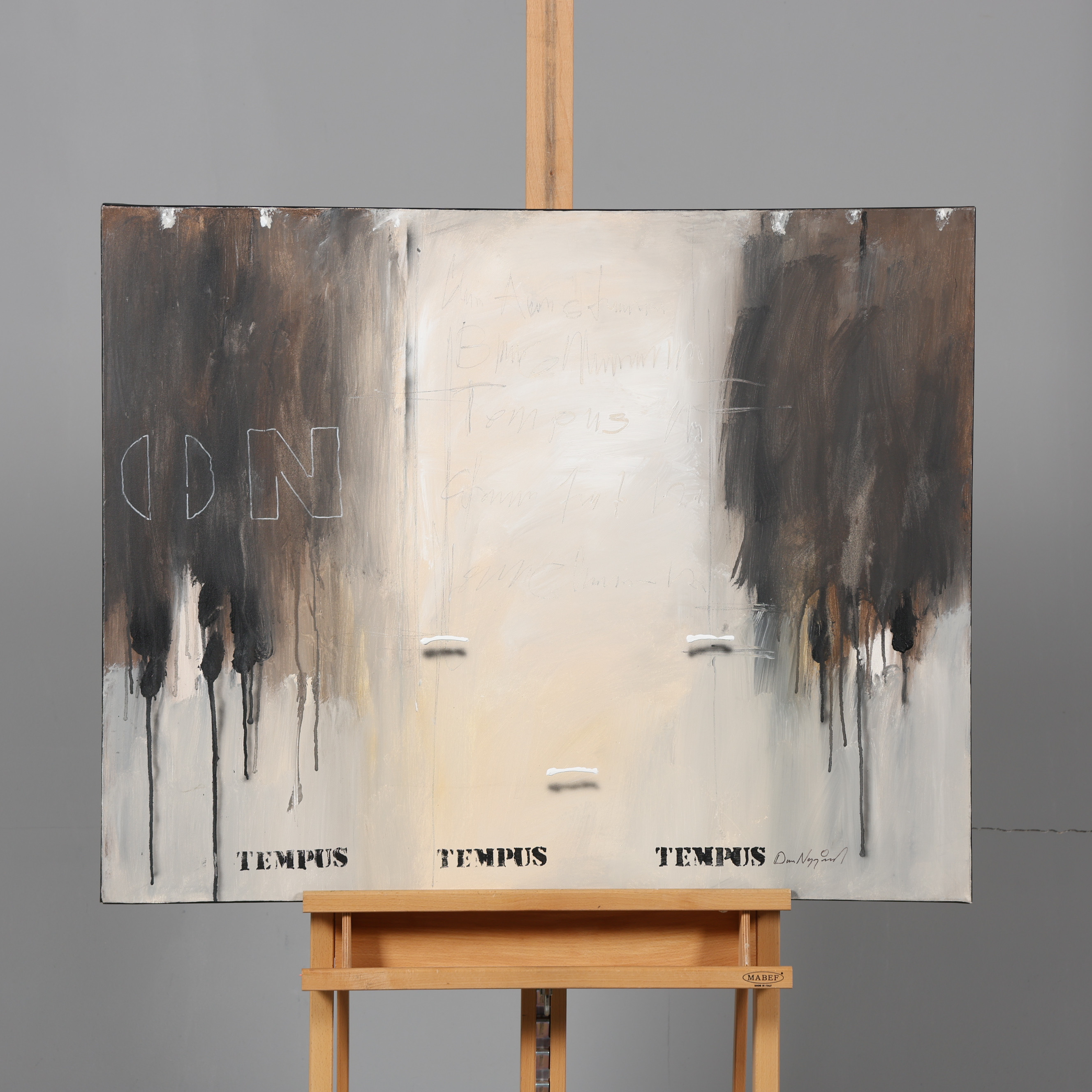 DAN NYGÅRD. BLANDTEKNIK, "Tempus", signerad.
