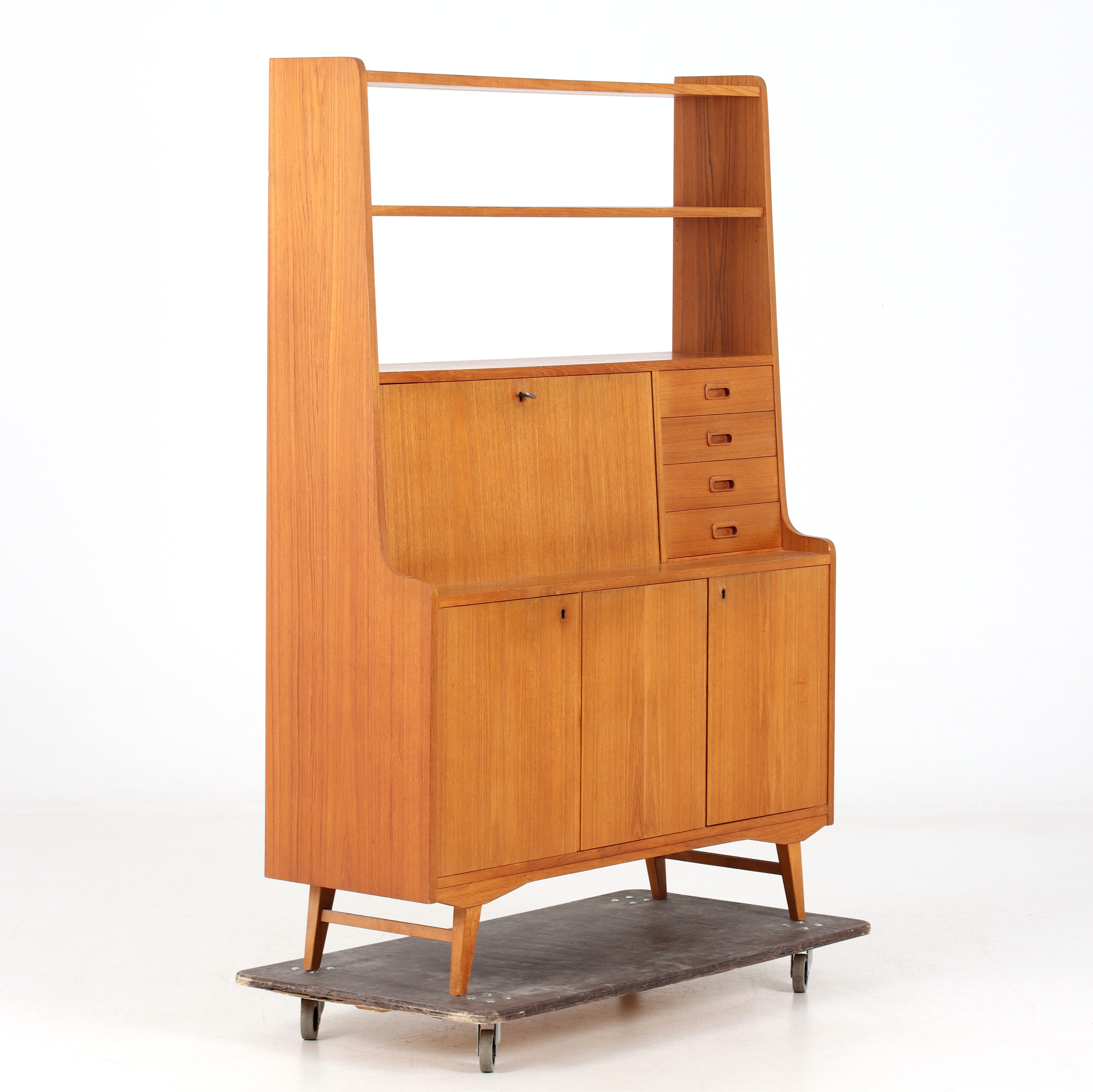 BOKHYLLA, teak, 1950/60-tal.