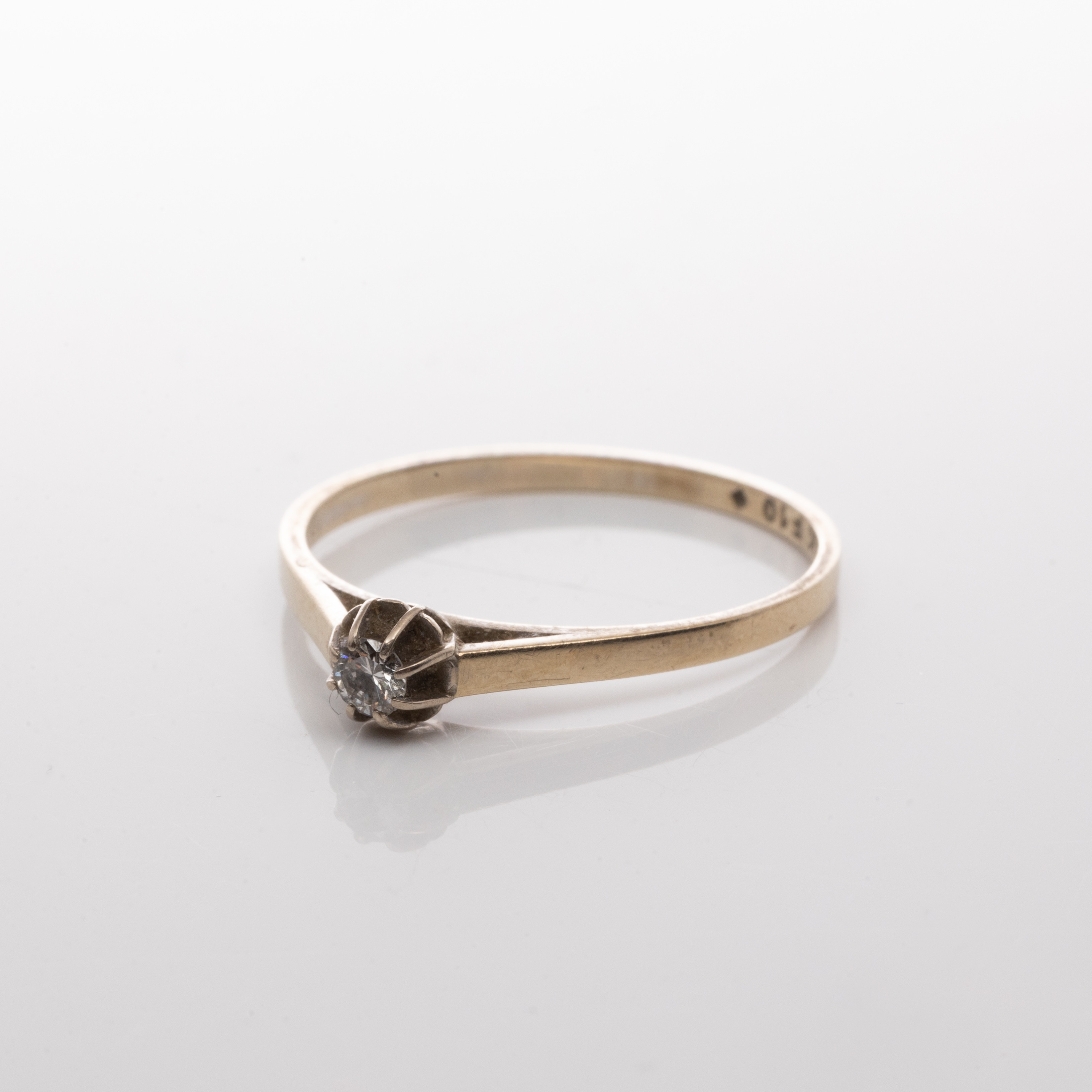 RING, 18K vitguld, Briljant 0,08 ct.