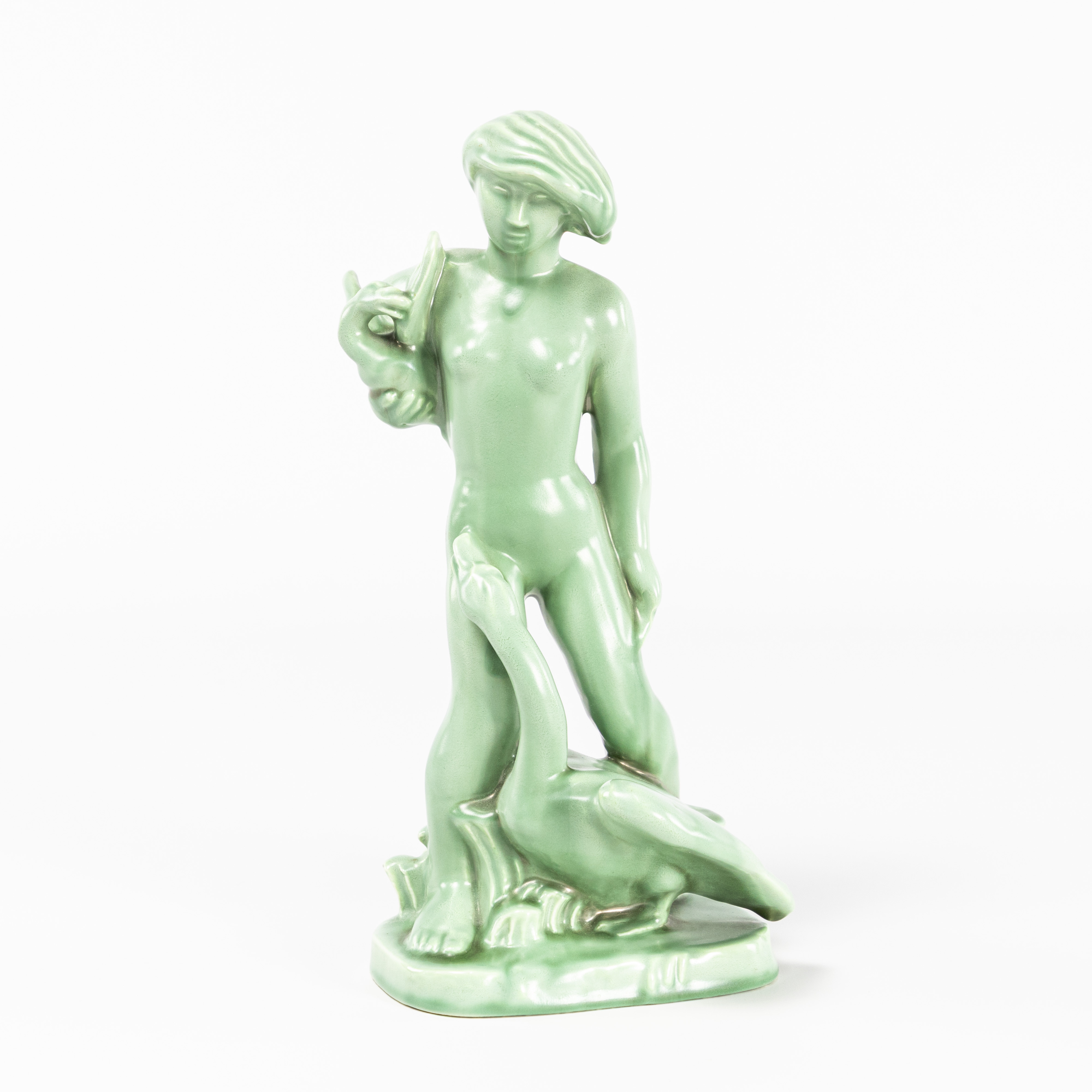 NILS HANSSON. Figurin, "Leda och svanen", Gefle.