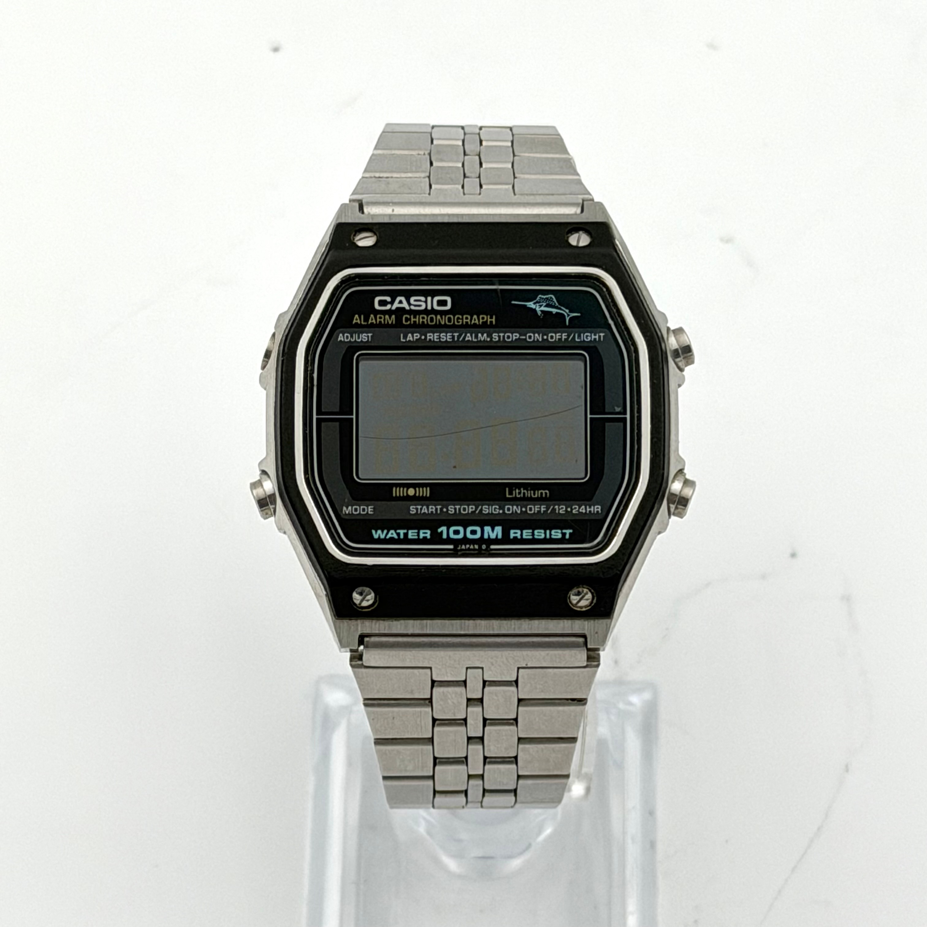CASIO MARLIN 248 w-450, armbandsur, 1980-tal, quartz, stål.