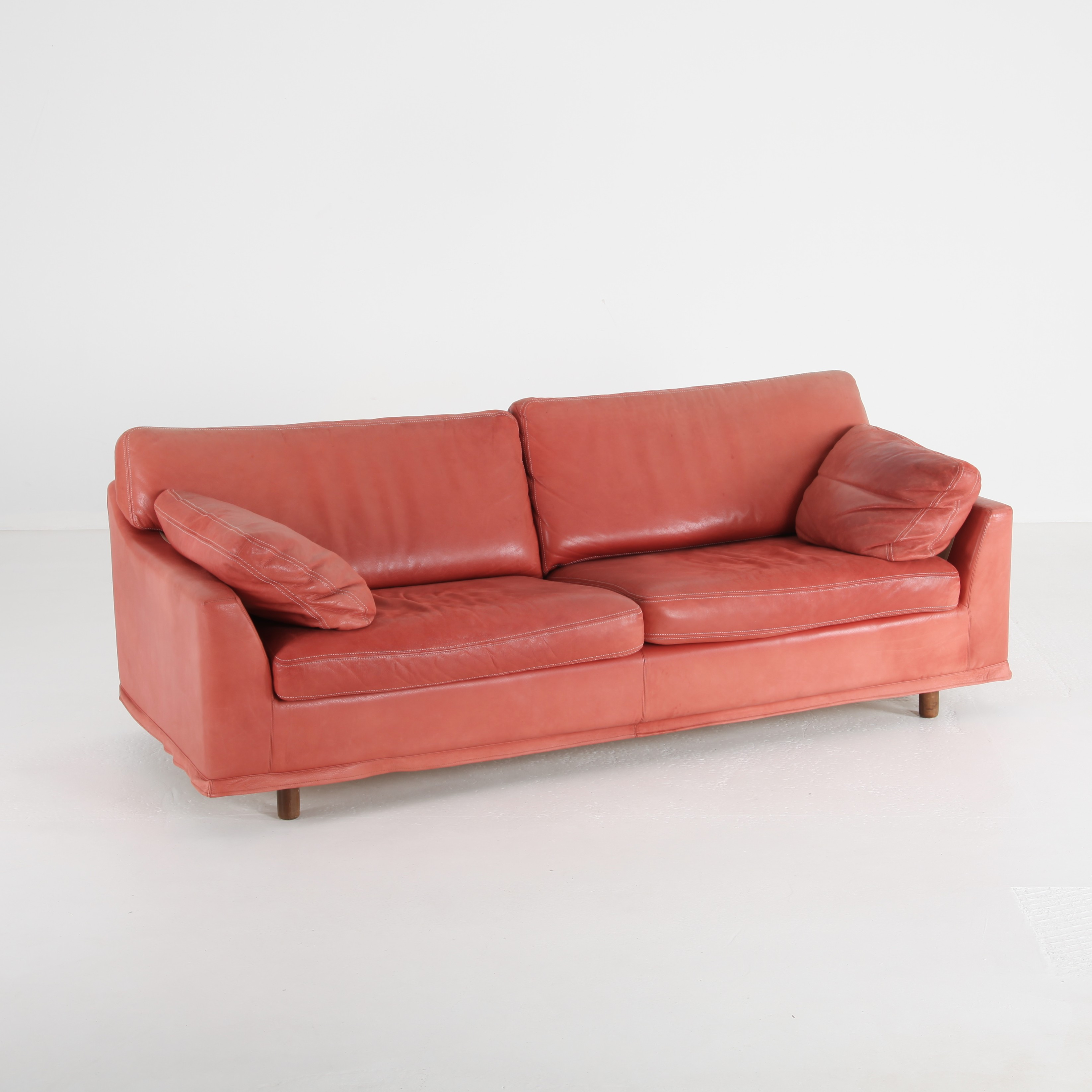SOFFA, 196 cm lång, skinn, Dux.