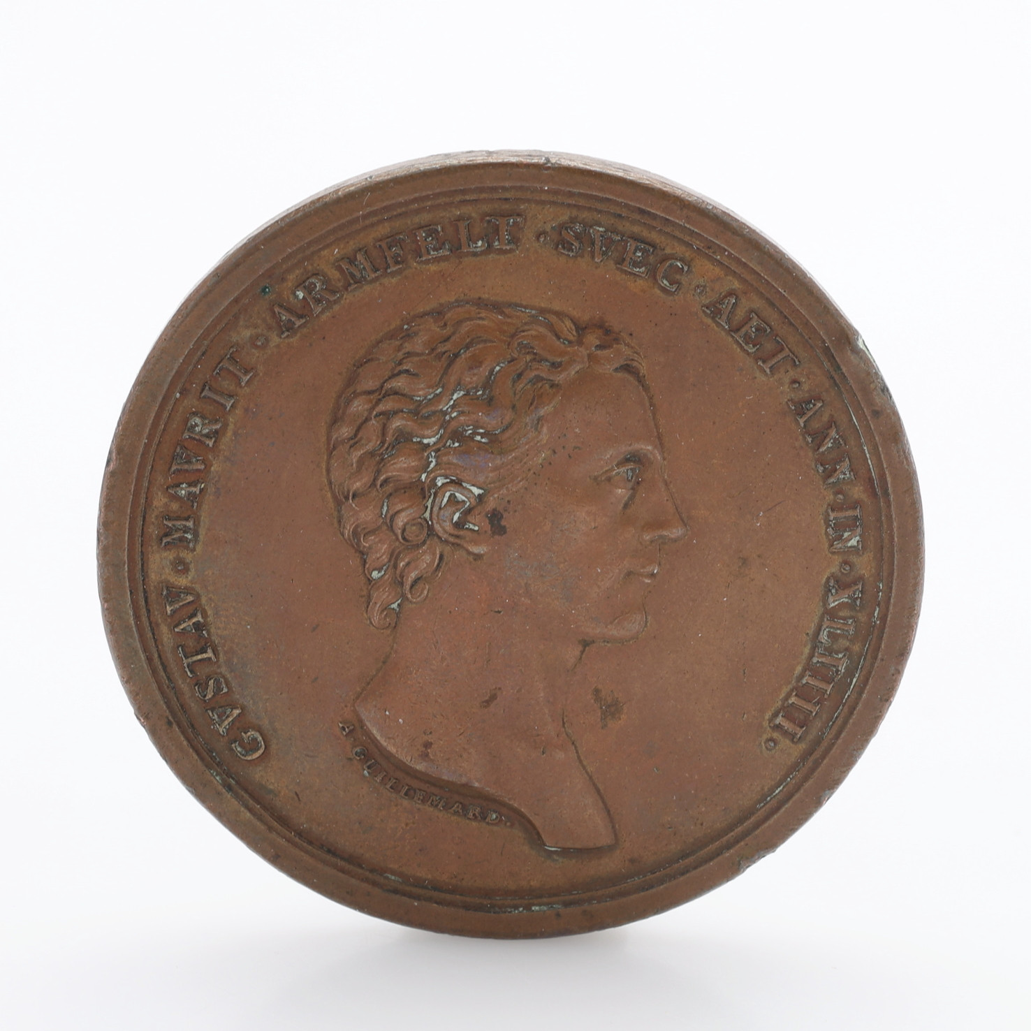 MEDALJ AV KOPPAR, GUSTAF MAURITZ ARMFELDT (1757-1814) 37,8 g.