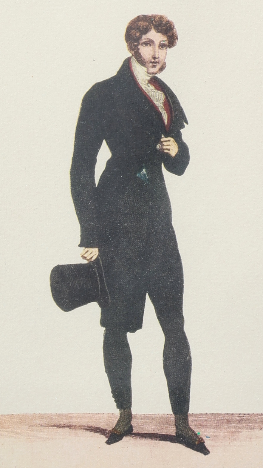 TRYCK, 4 st, modeillustrationer, "Costume Parisien".