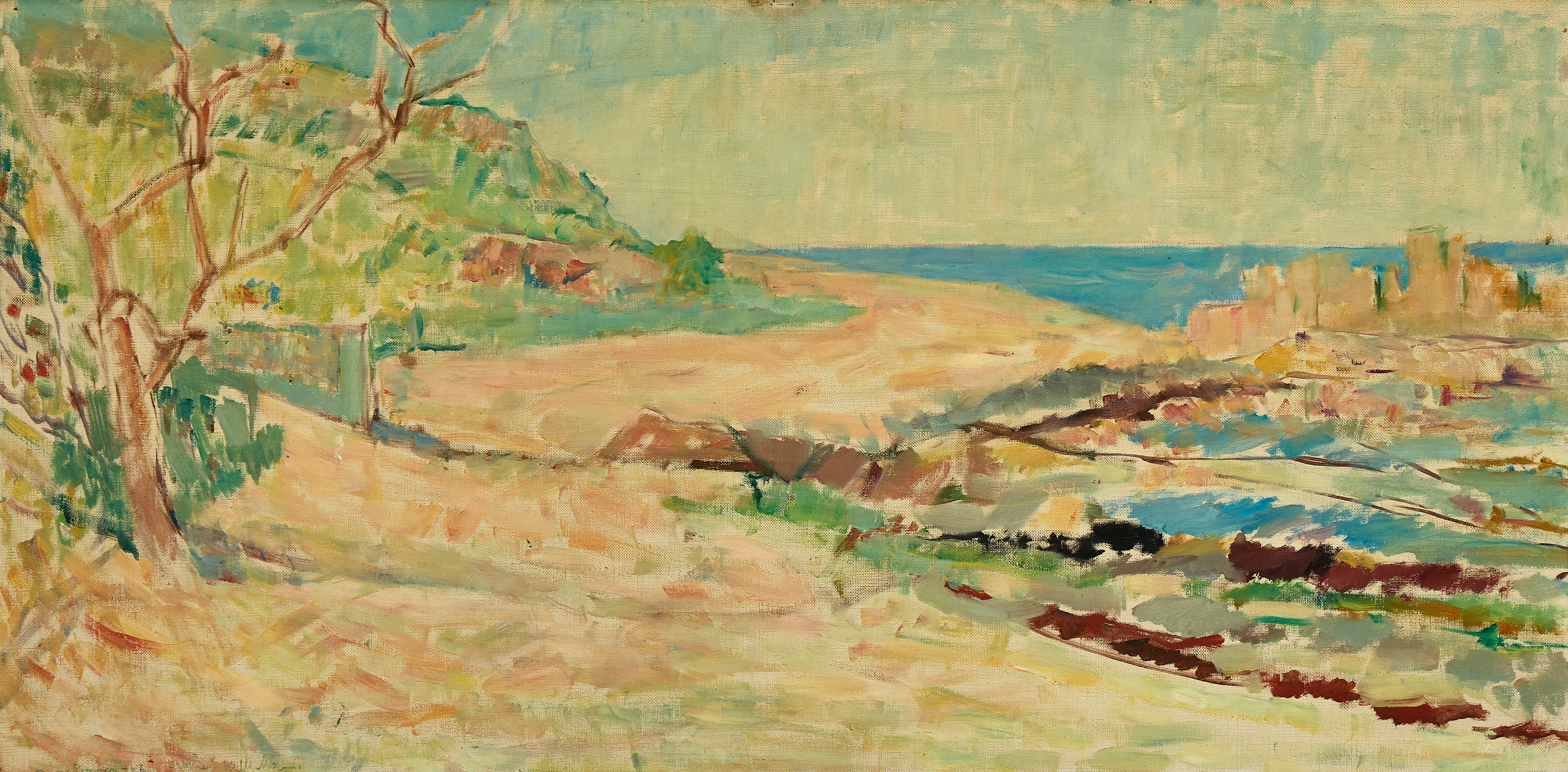 RUNE PERSSON (1910-1969): Kullaberg - Skåne, signerad och daterad Rune Persson 62, olja på pannå.