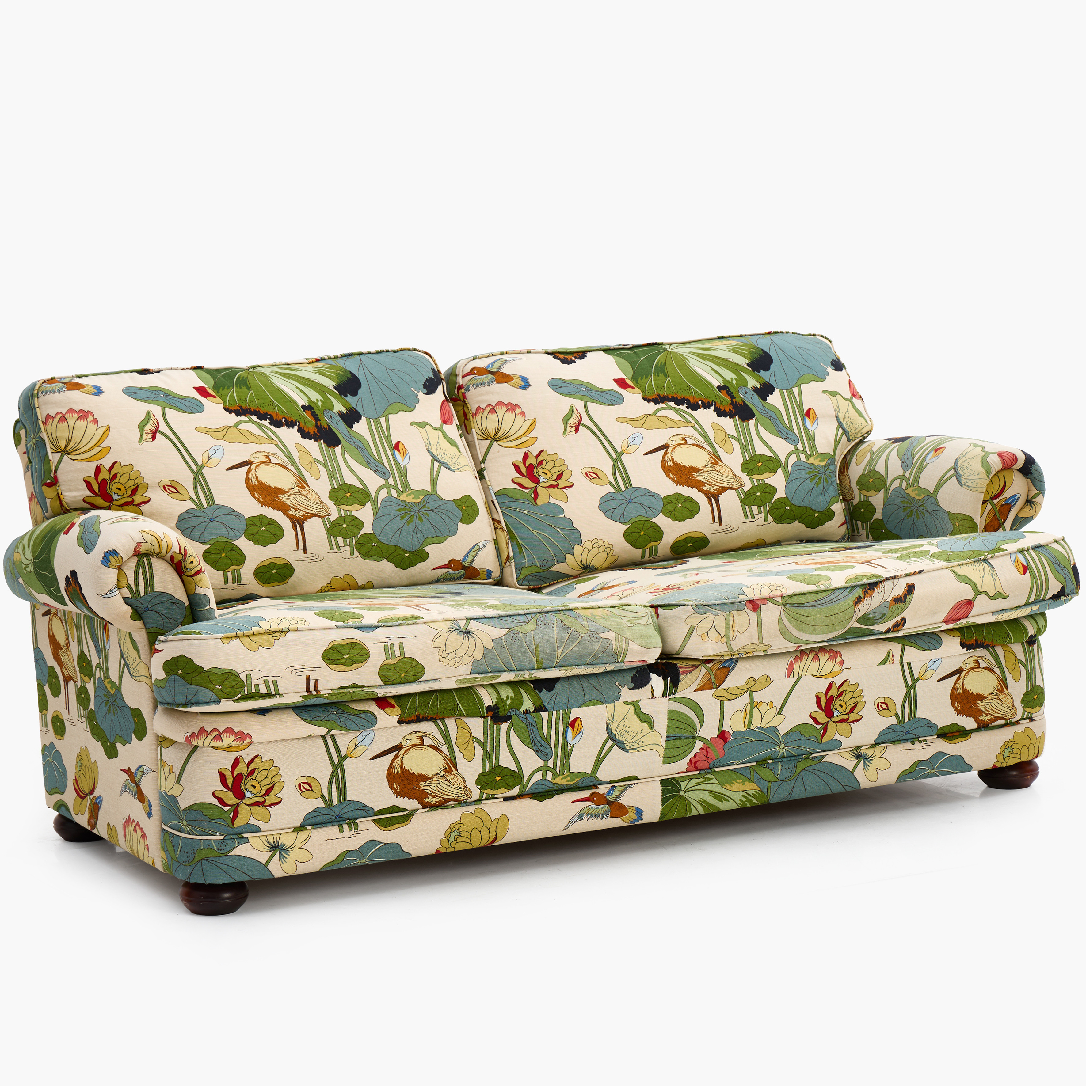 SOFFA, 2-sits, Bröderna Andersson, textil: "Lotus" (GP & J Baker).