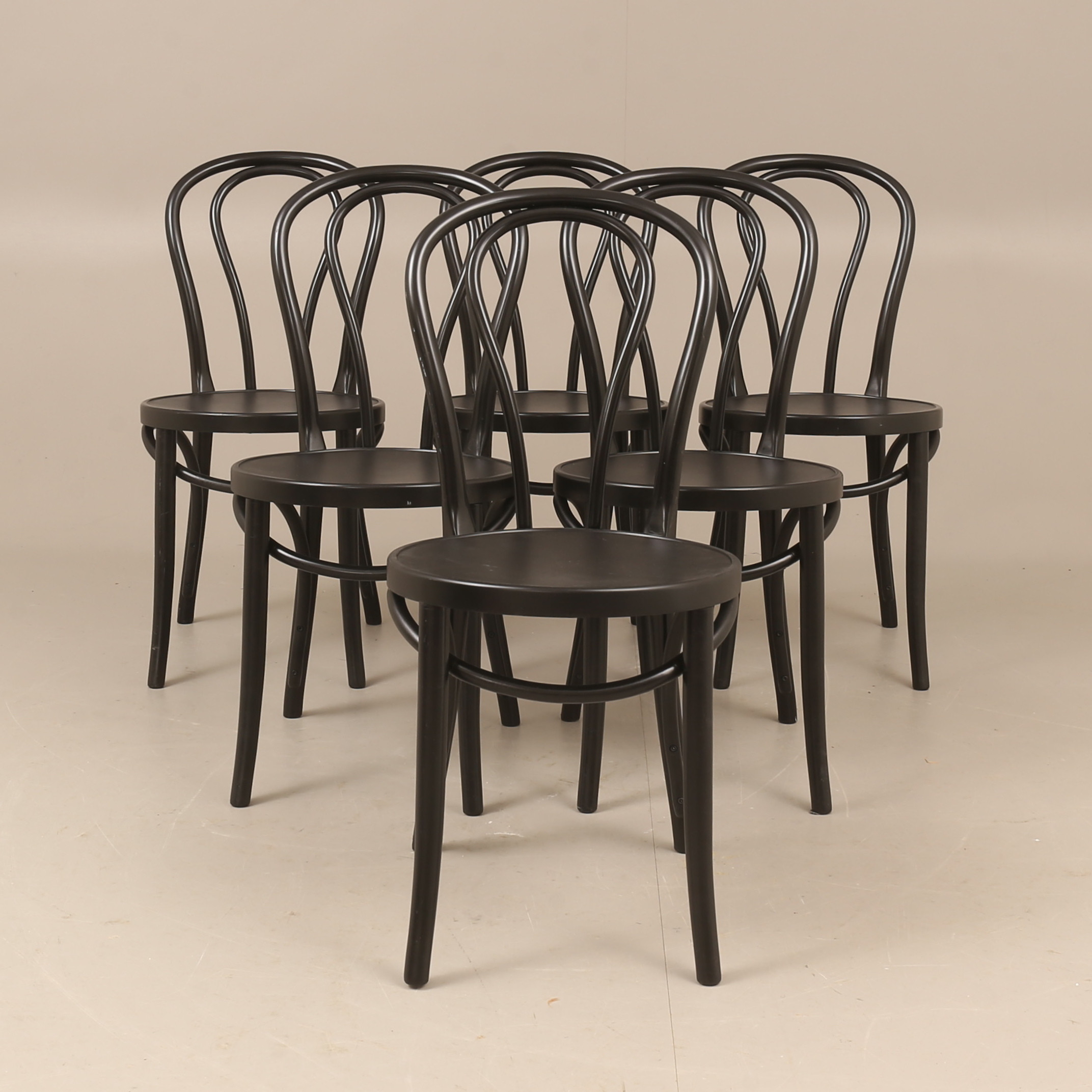 GILLIS LUNDGREN. Stolar, 6 stycken, "Ögla", plast, Ikea.