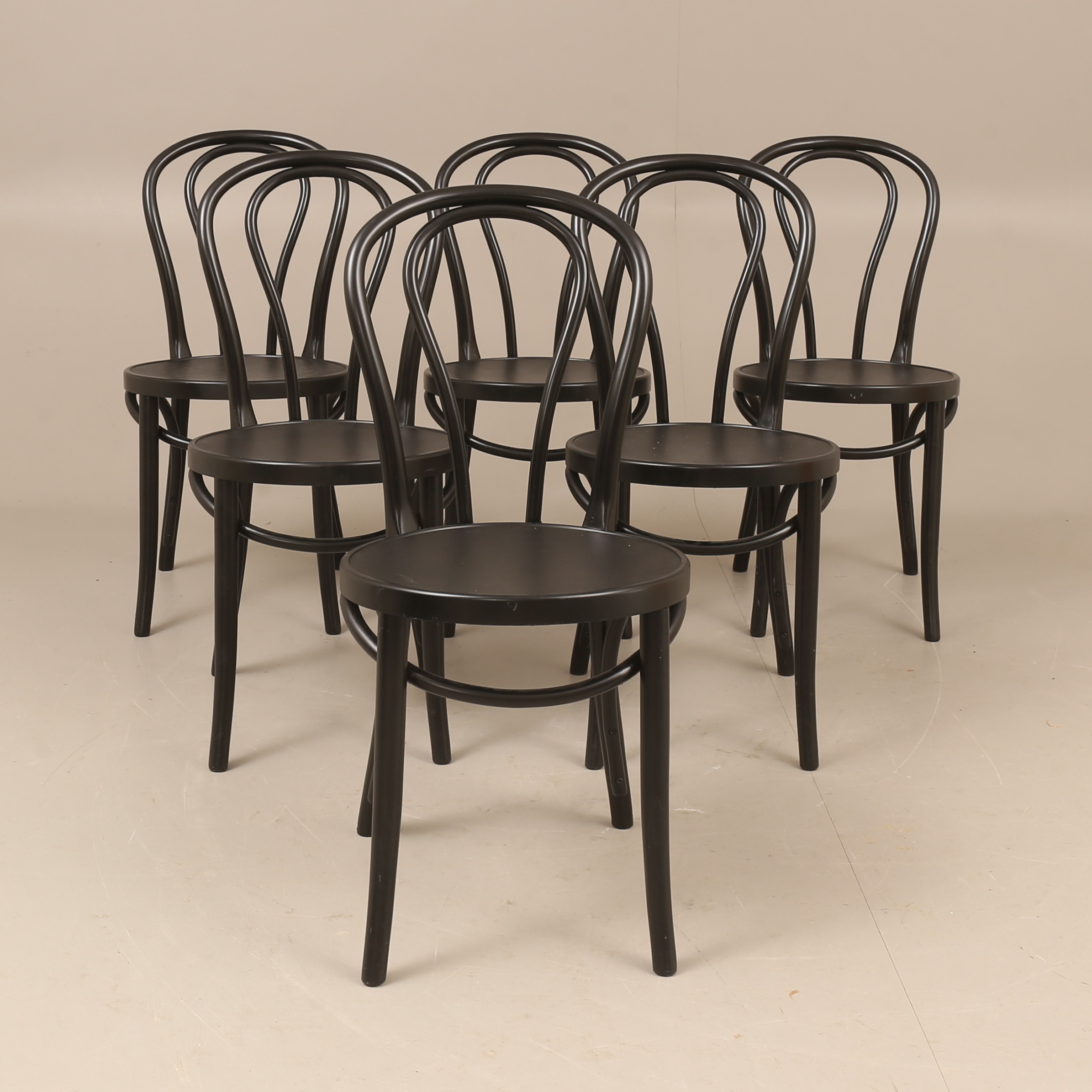 GILLIS LUNDGREN. Stolar, 6 stycken, "Ögla", plast, Ikea.