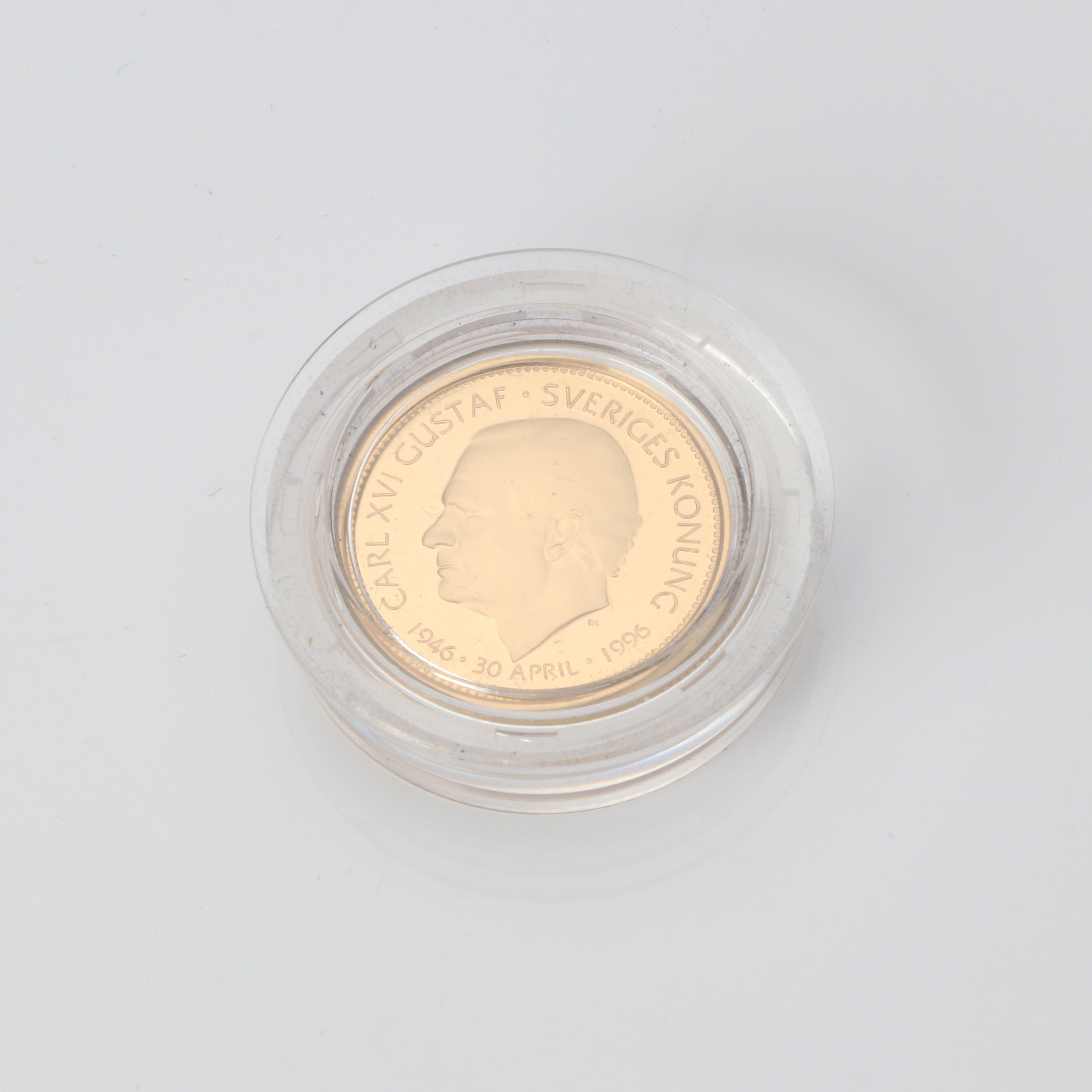 GULDMYNT, 1000 KR. 1996. 900/1000 guld, vikt 5,8 gram.