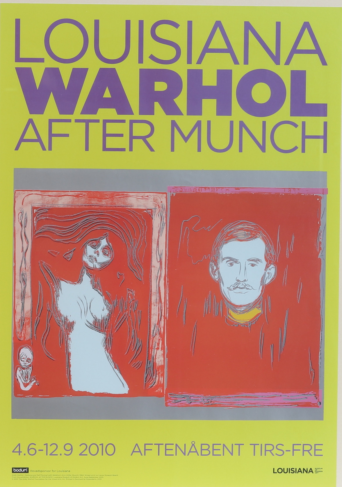 UTSTÄLLNINGSAFFISCH, Andy Warhol, Louisiana 2010.