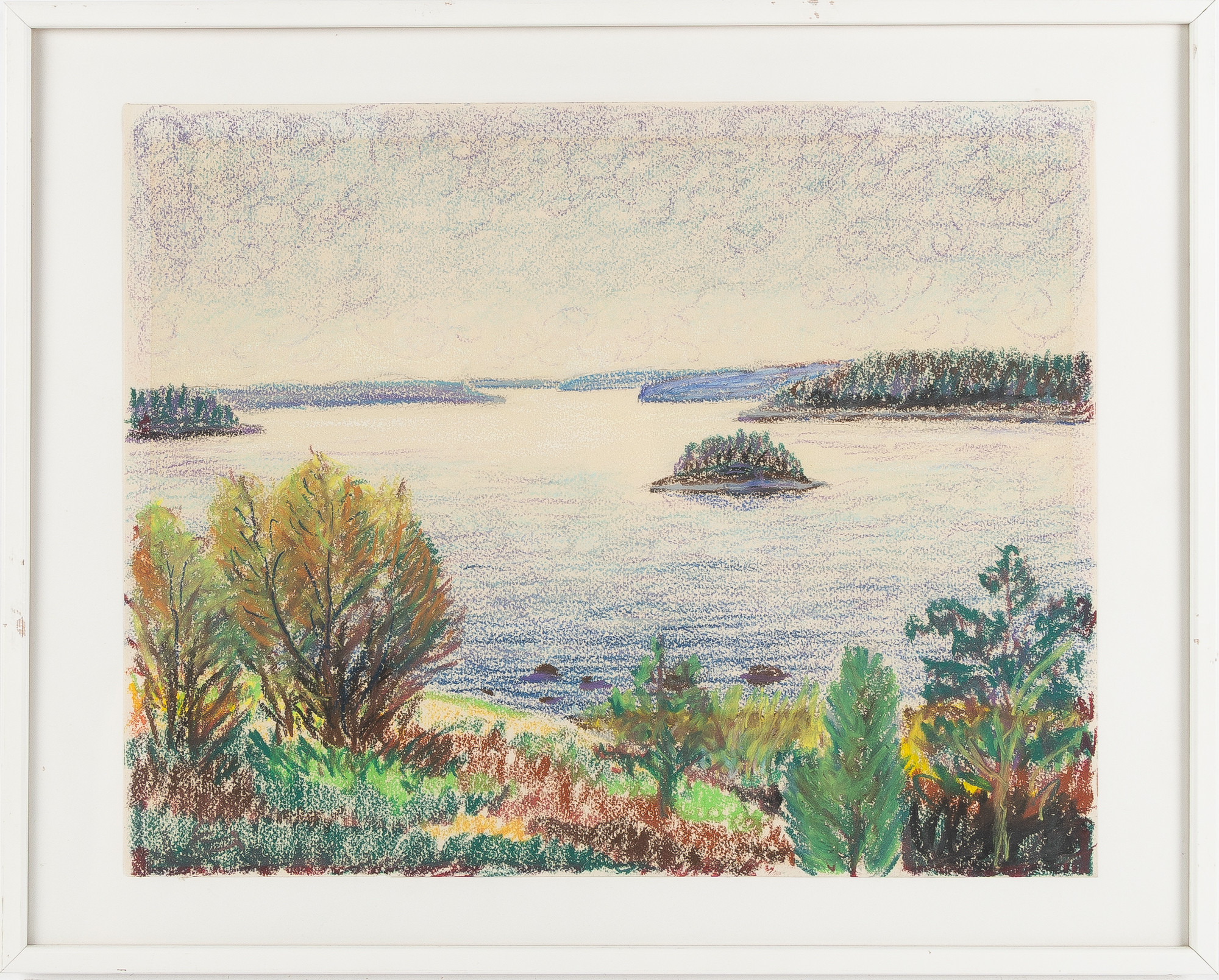 ERLING ÄRLINGSSON. Pastell "Frykdalslandskap".