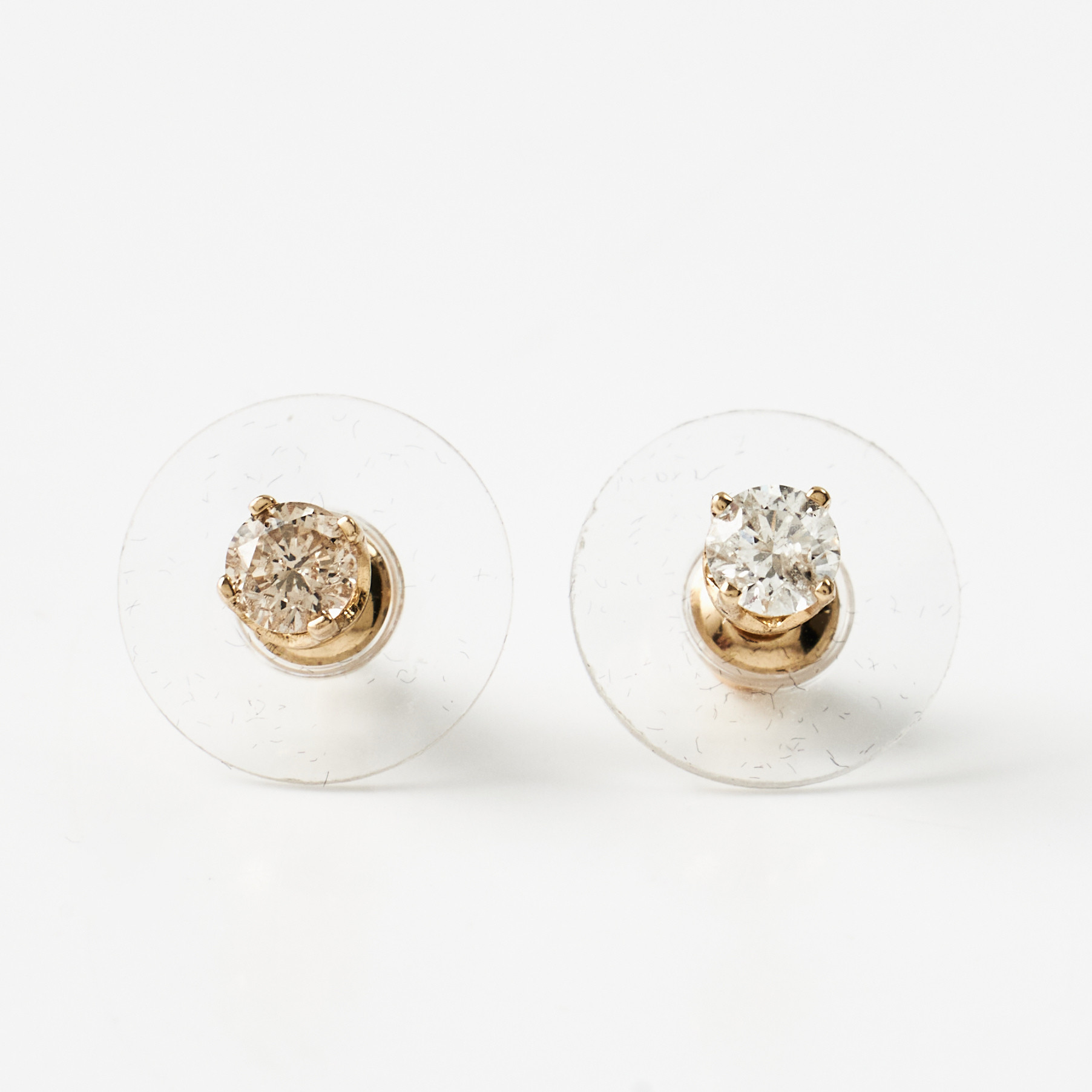 ÖRHÄNGEN, 1 par, 14 k guld, briljanter ca 0,22 ct/st, Inclusions.