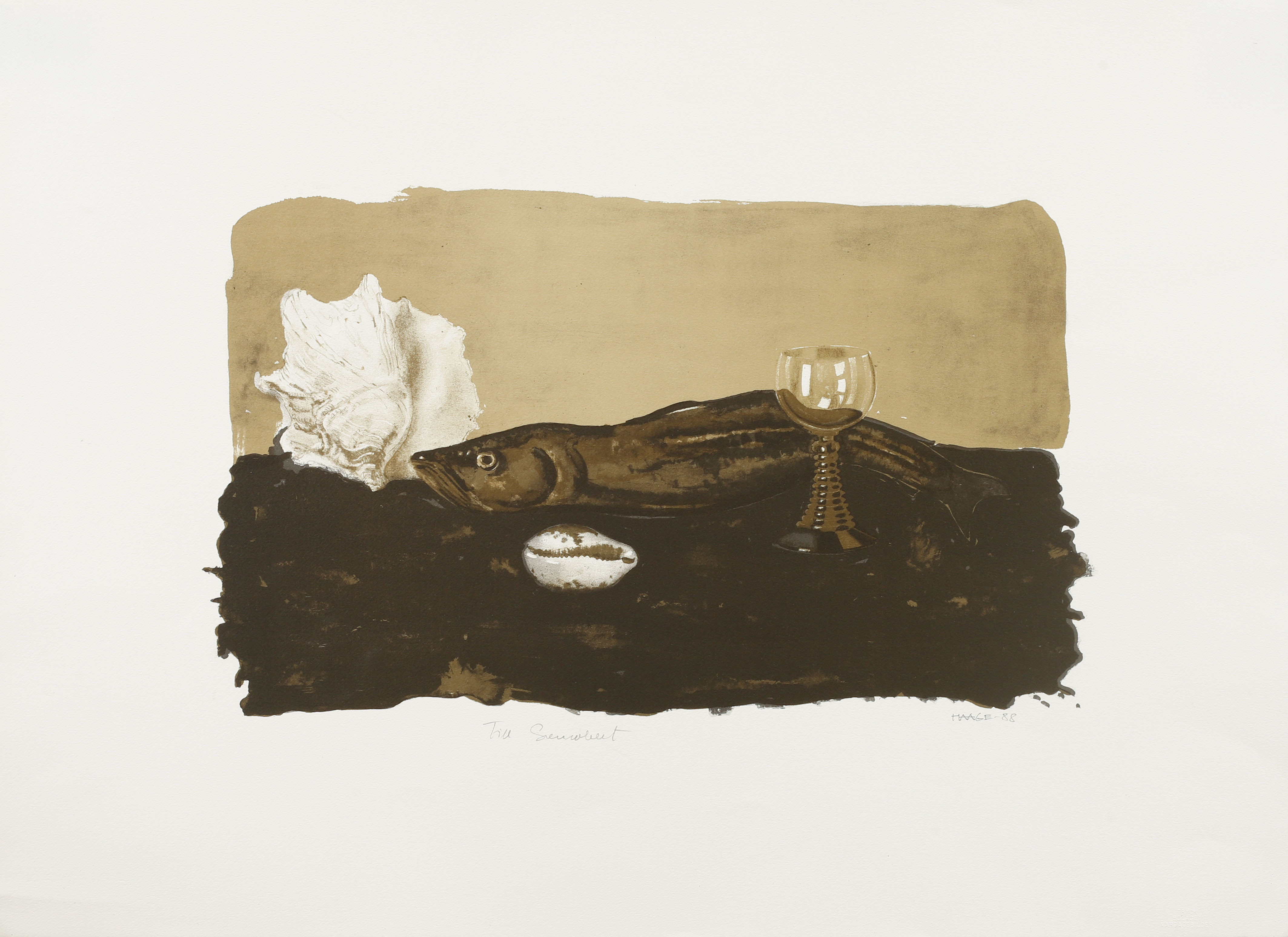 SIXTEN HAAGE. Grafiska blad, 5 st, signerade.