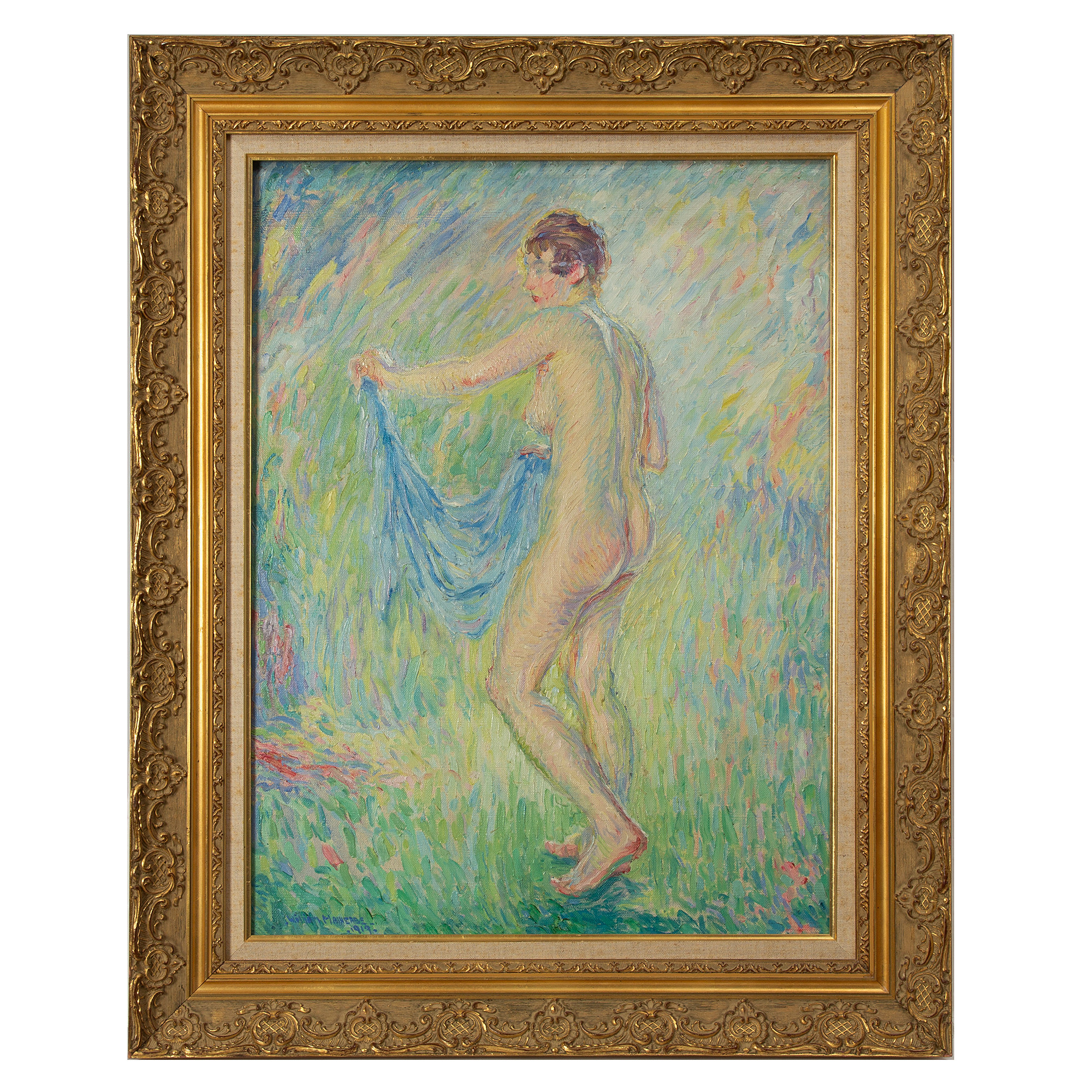 WILLIAM MALHERBRE. Olja på duk, signerad och daterad 1919.