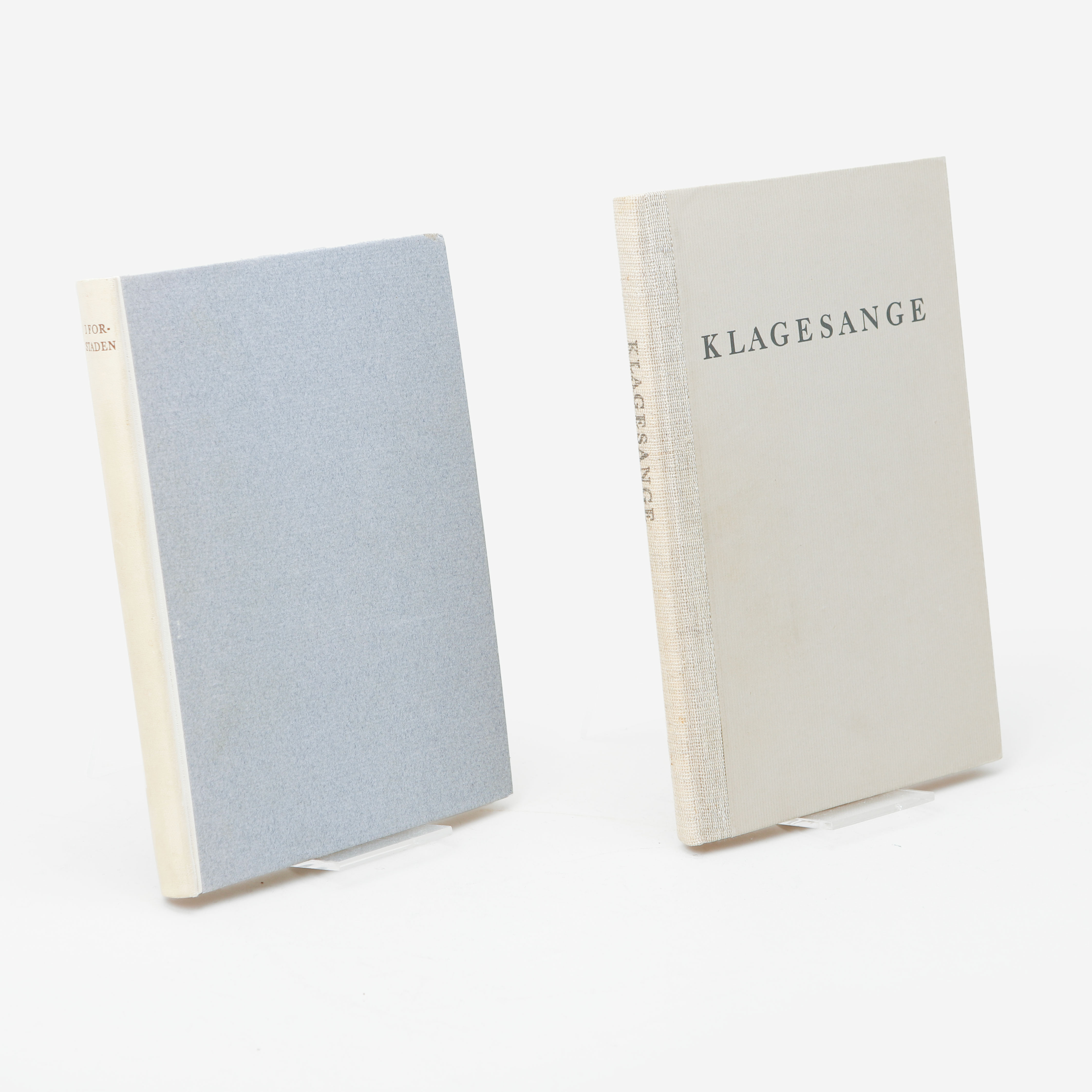 PALLE NIELSEN. Böcker, 2 st, "Klagesange" och " I forstaden".