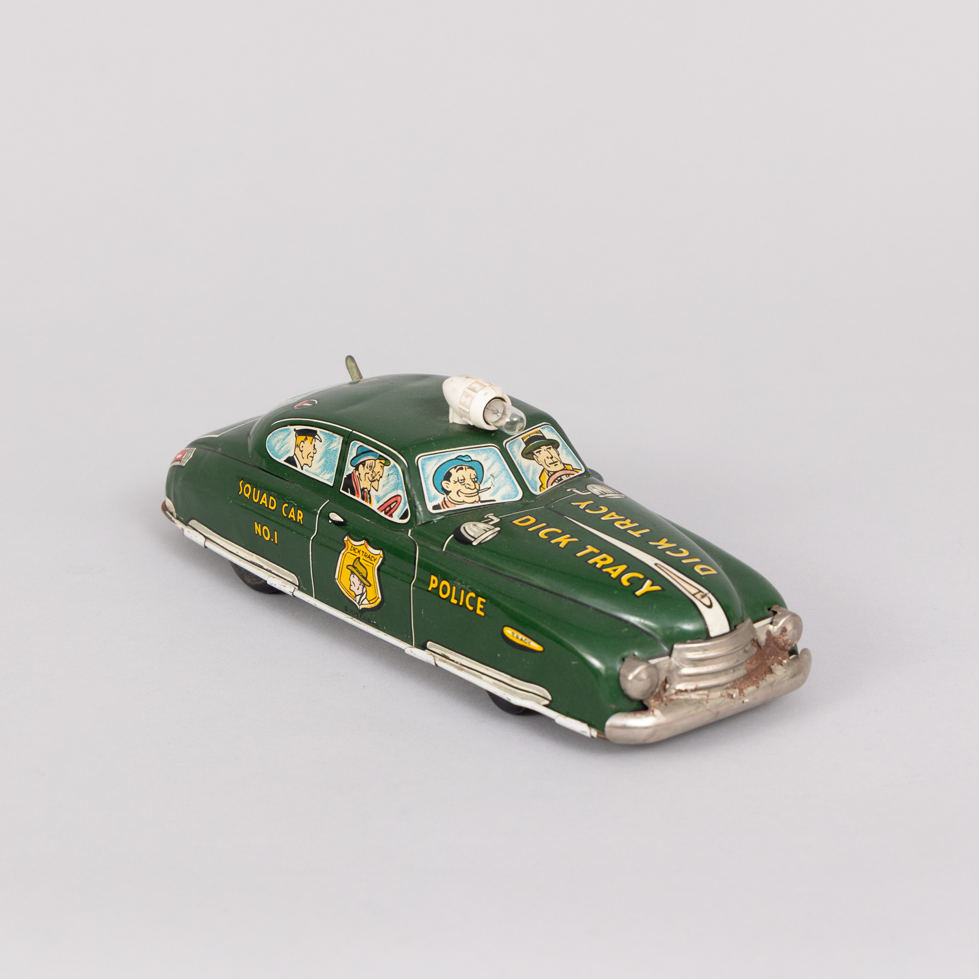 POLISBIL "Dick Tracy Squad Car, Marx, USA omkring 1950.