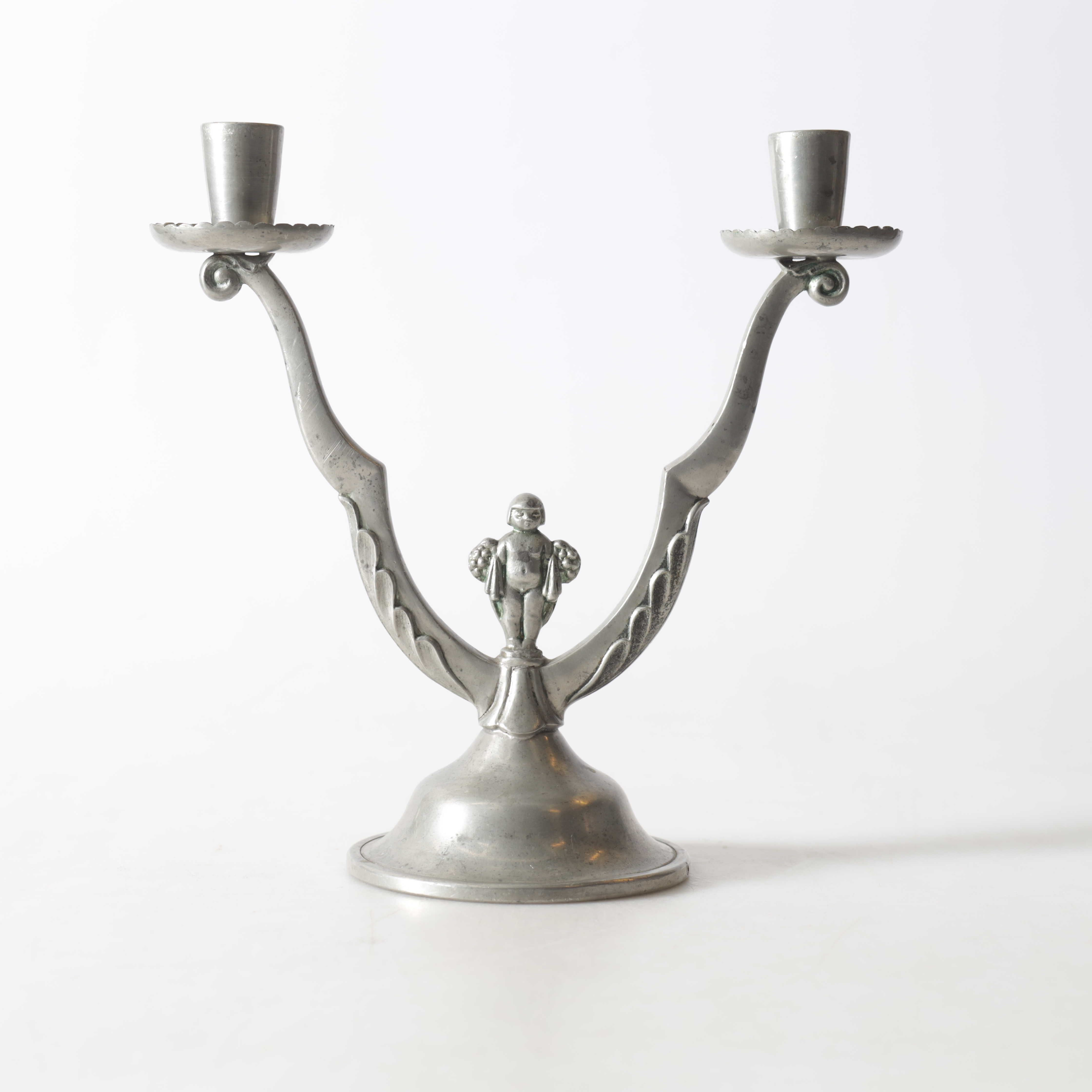 KANDELABER, tenn, Swedish Grace, 1920-/30-tal.