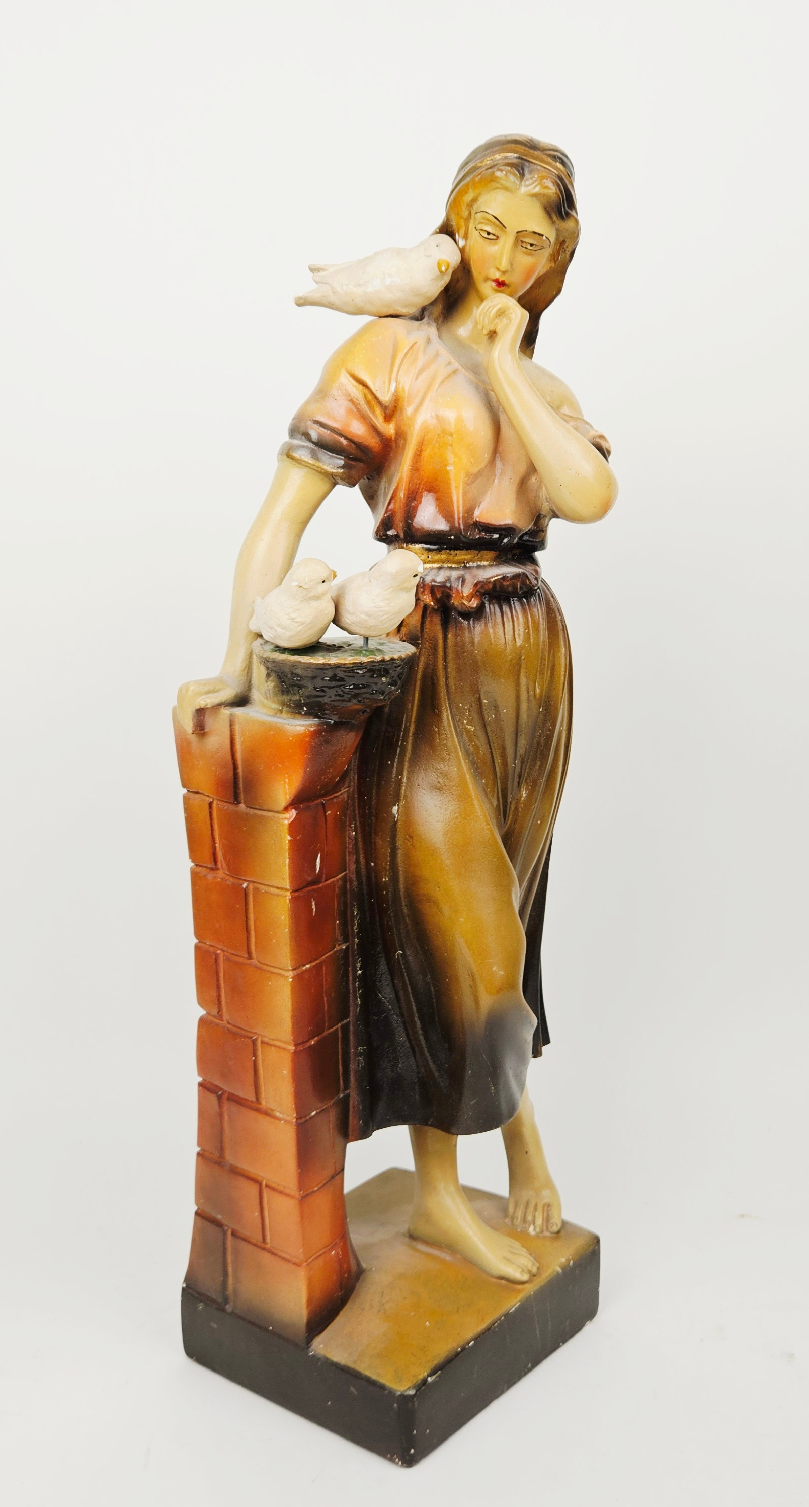 SKULPTUR, patinerad gips, 1900-tal.
