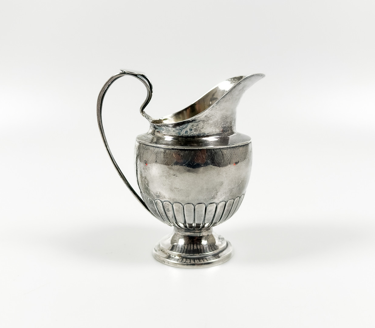 JOHAN HENRIK LEFFLER. Falun 1836. Gräddkanna. Silver. Empire.