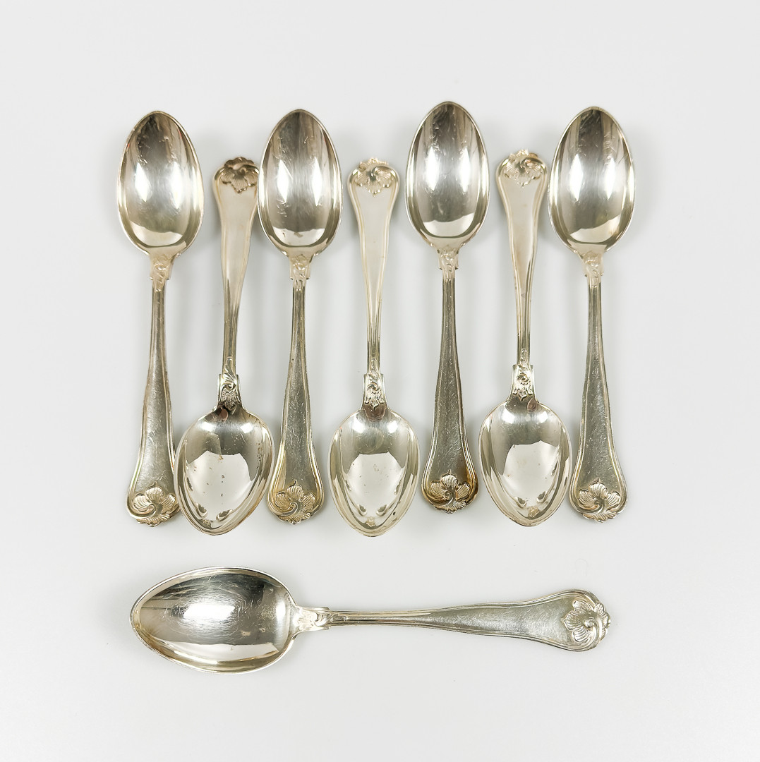 SKEDAR, 8 st, Silver, "Sachsisk modell".
