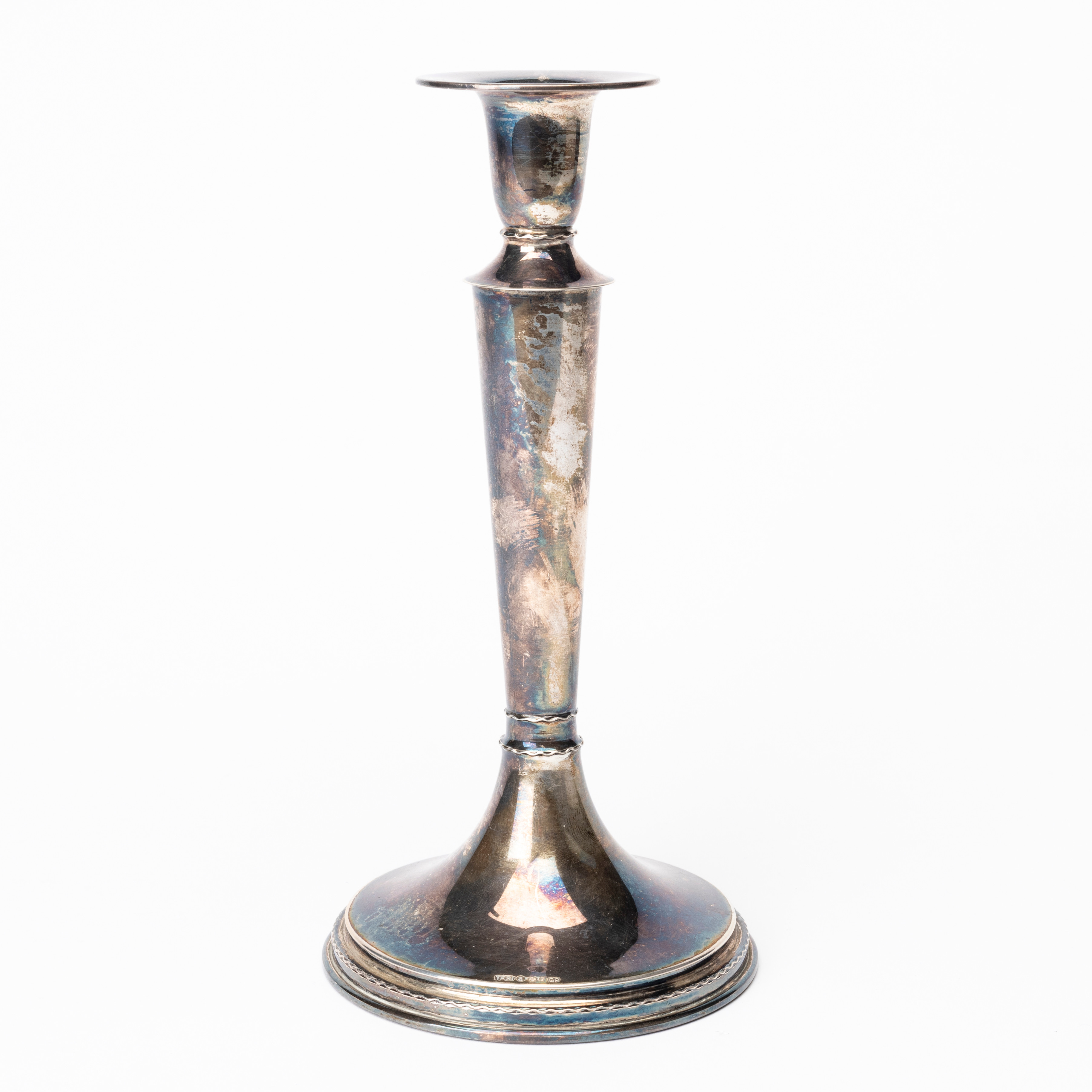 LJUSSTAKE, silver, Tenn & Silver Ab, Västra Frölunda, 1957.