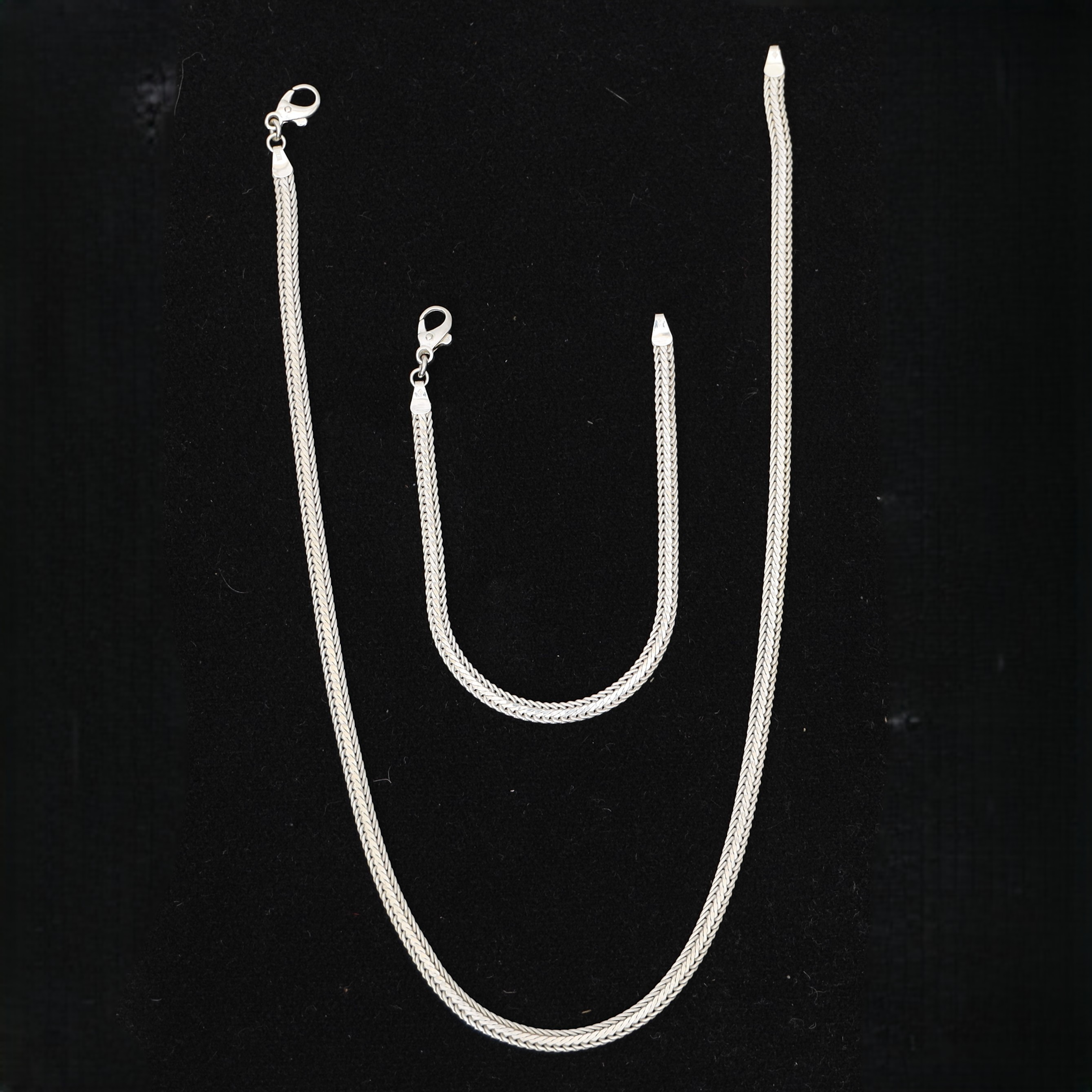 ARMBAND SAMT HALSBAND, sterlingsilver.