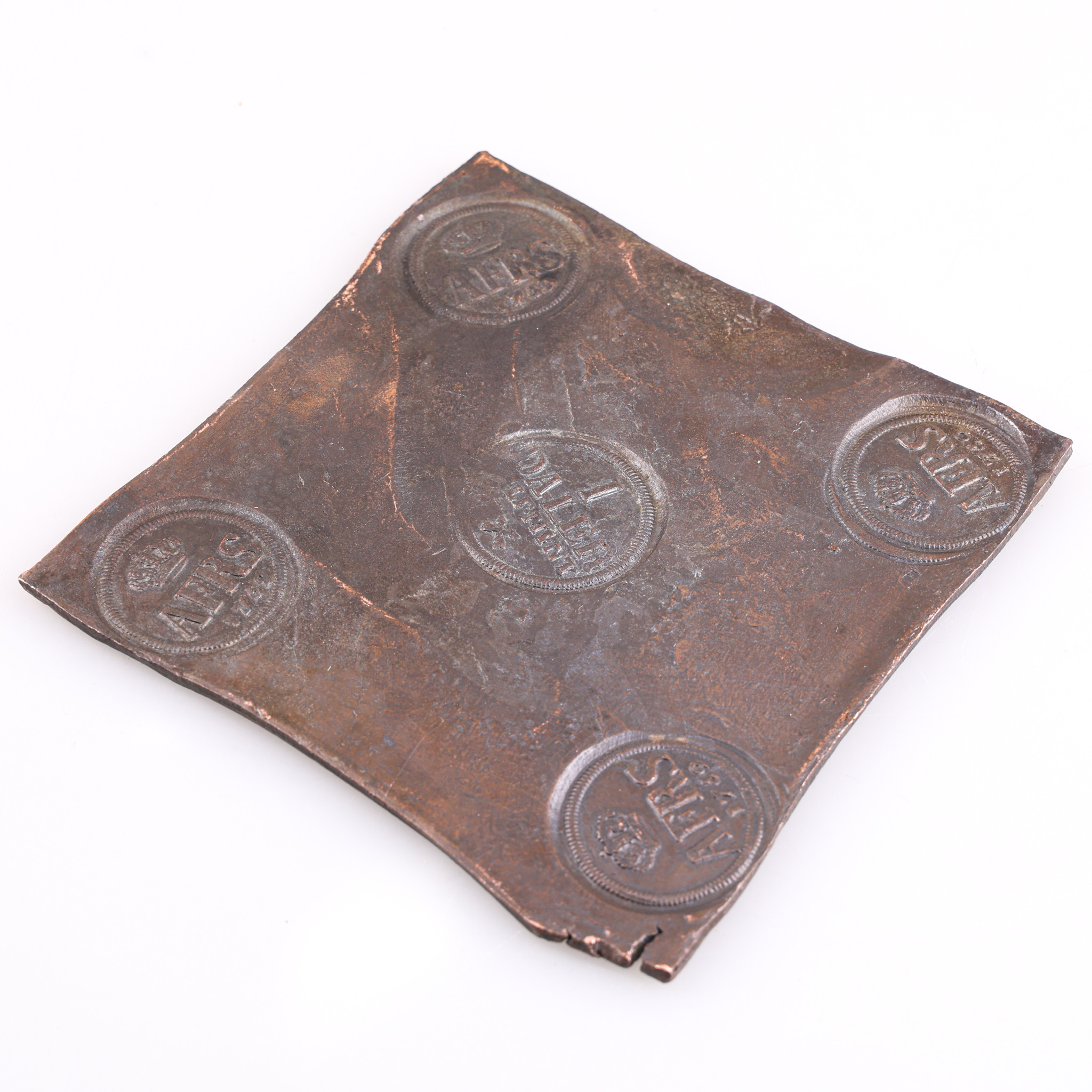 PLÅTMYNT, 1 daler silvermynt,Adolf Fredrik I, FRS, 1759.