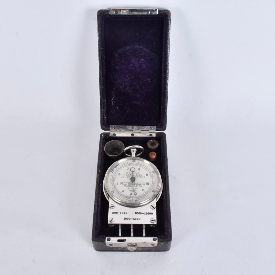 TAKOMETER i låda, Dr Horns Patent.