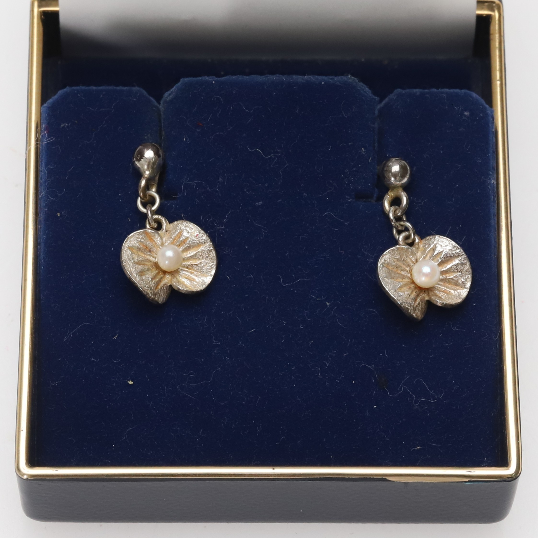 THERESIA HVORSLEV, örhängen, sterlingsilver, Mema, 1970-tal.