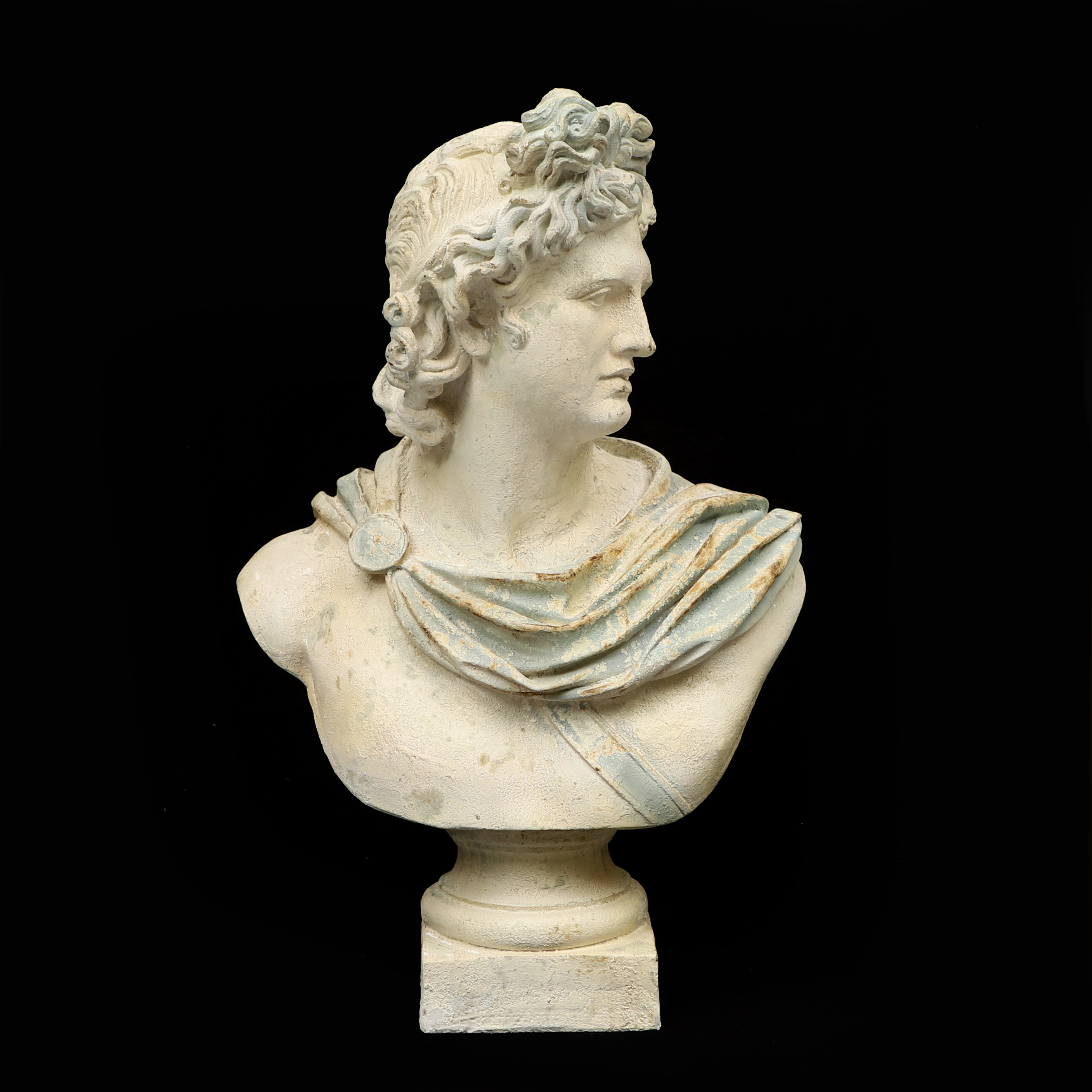 BYST, patinerat gips, "Apollo di Belvedere", 1900-talets andra hälft.