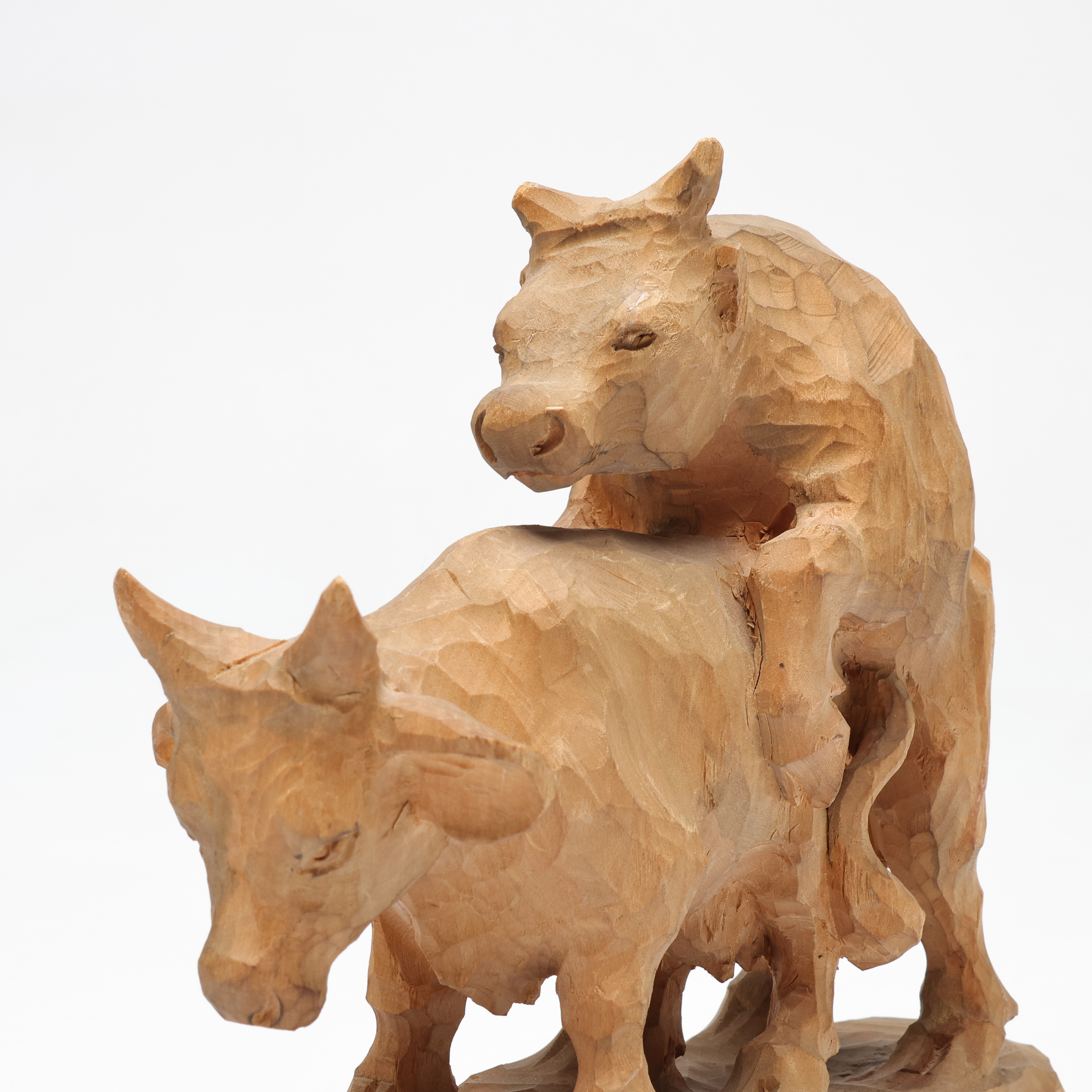 OIDENTIFIERAD KONSTNÄR. Träskulptur, signerad och daterad H Bergström 1950.