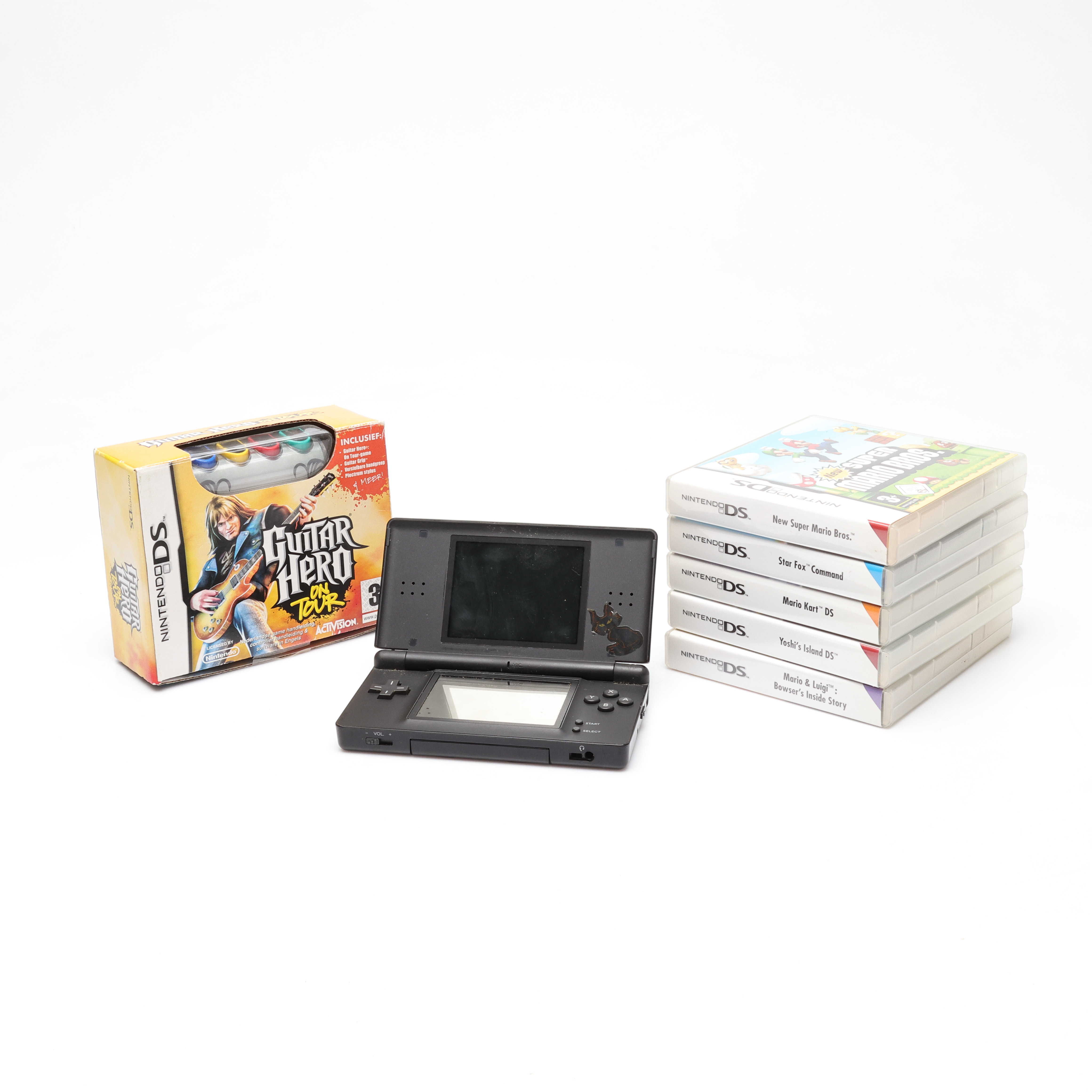 NINTENDO DS lite, samt 6 spel.