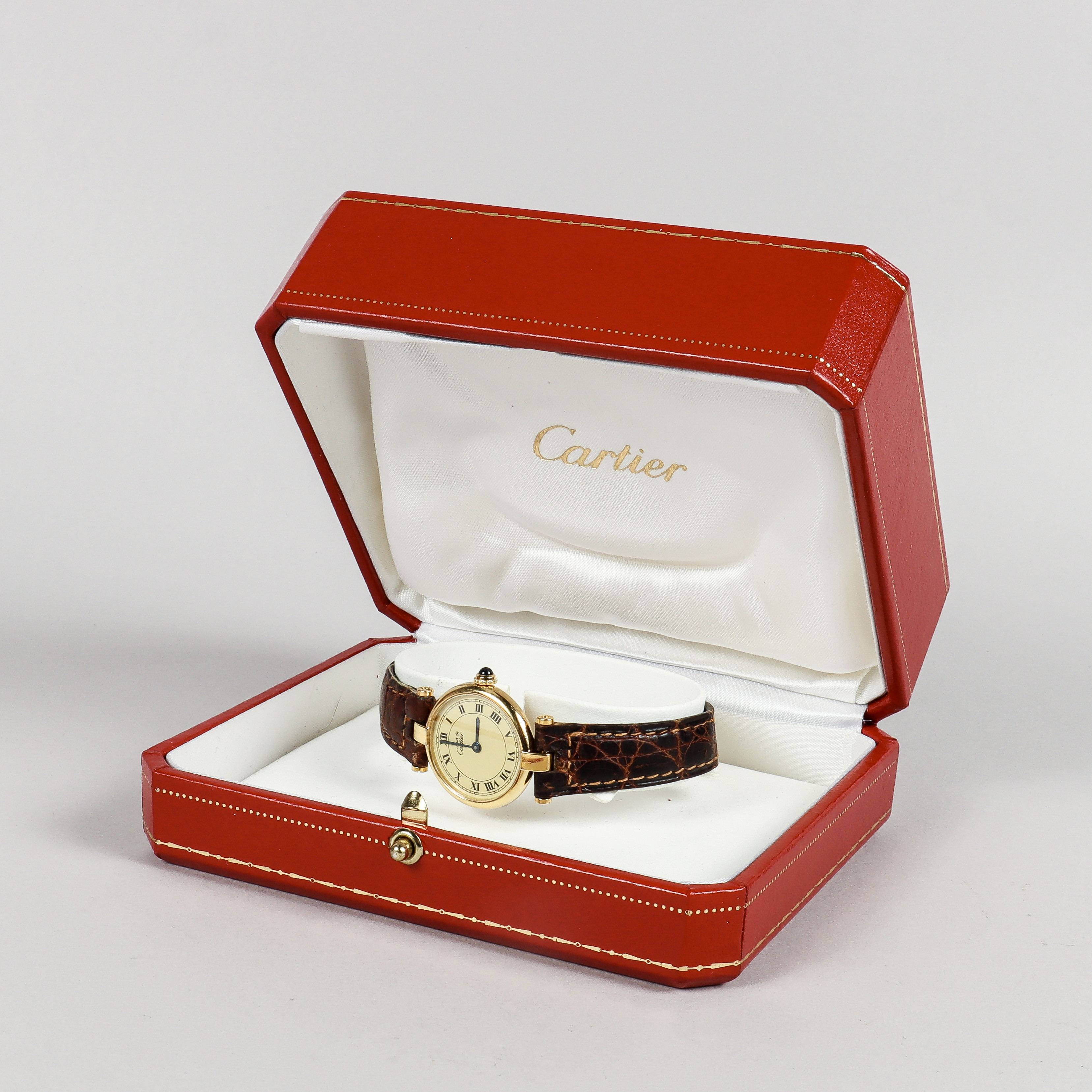 CARTIER, Must de Cartier "Vendôme", vermeil, 24mm.