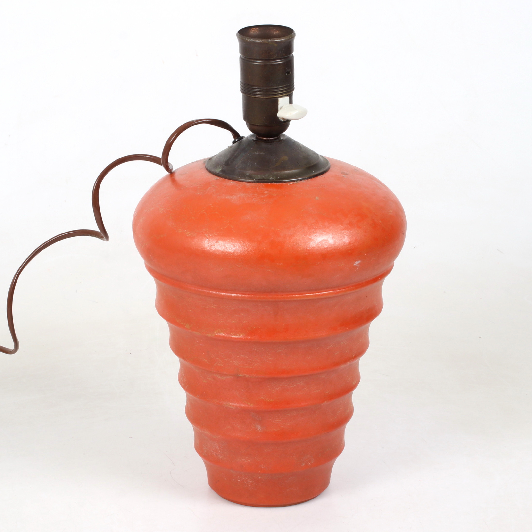 BORDSLAMPA, Keramik, 1930/40-tal.