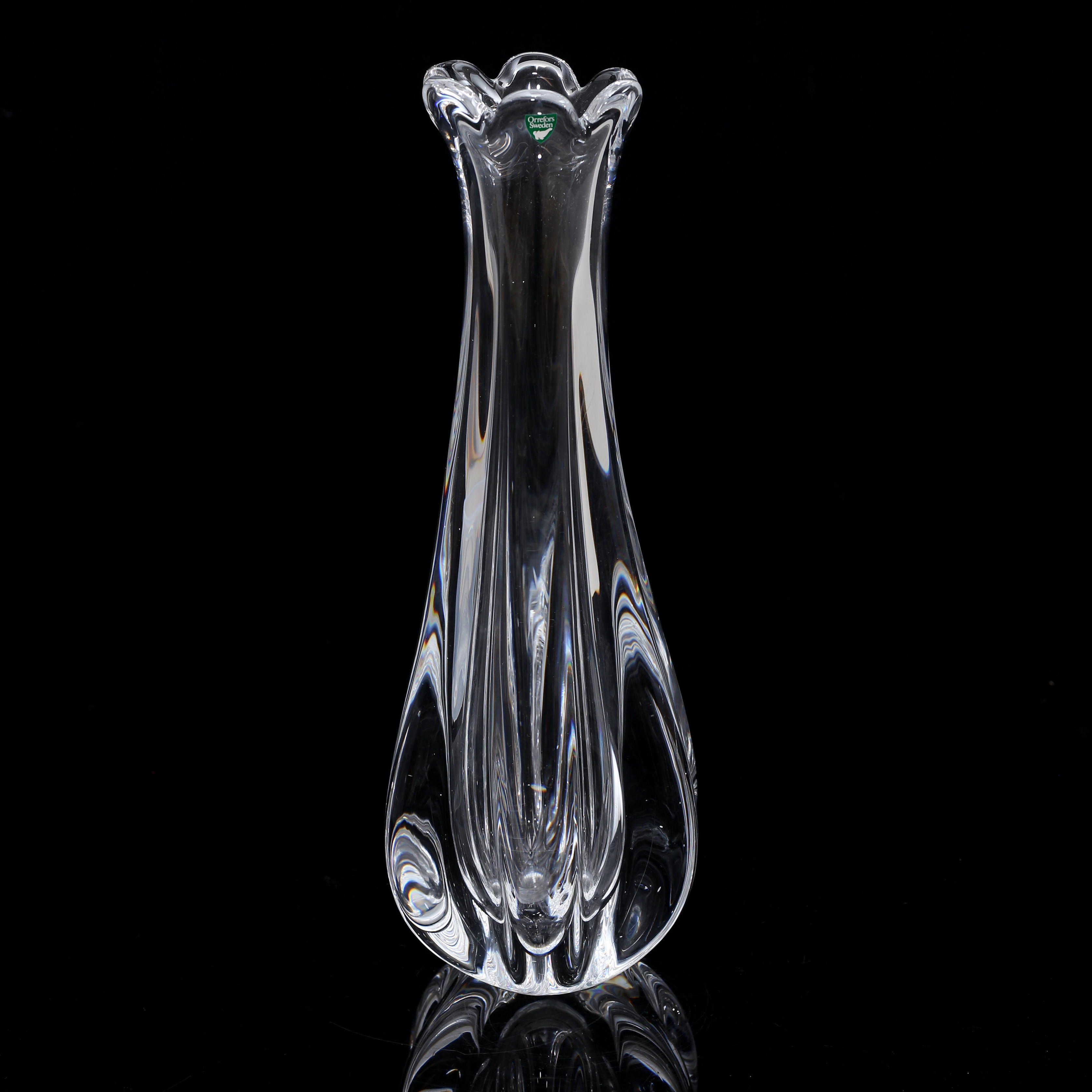JAN JOHANSSON. Vas, glas, "Siljan", Orrefors.