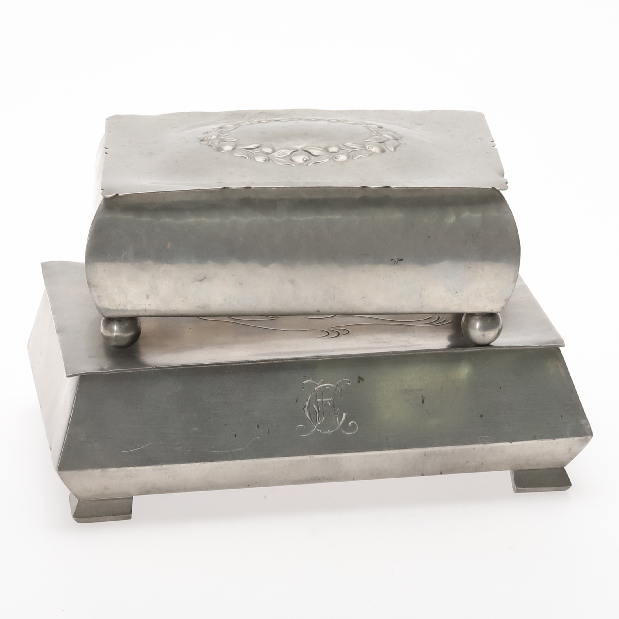 SKRIN, tenn, 2 st, art-deco, 1930-tal.