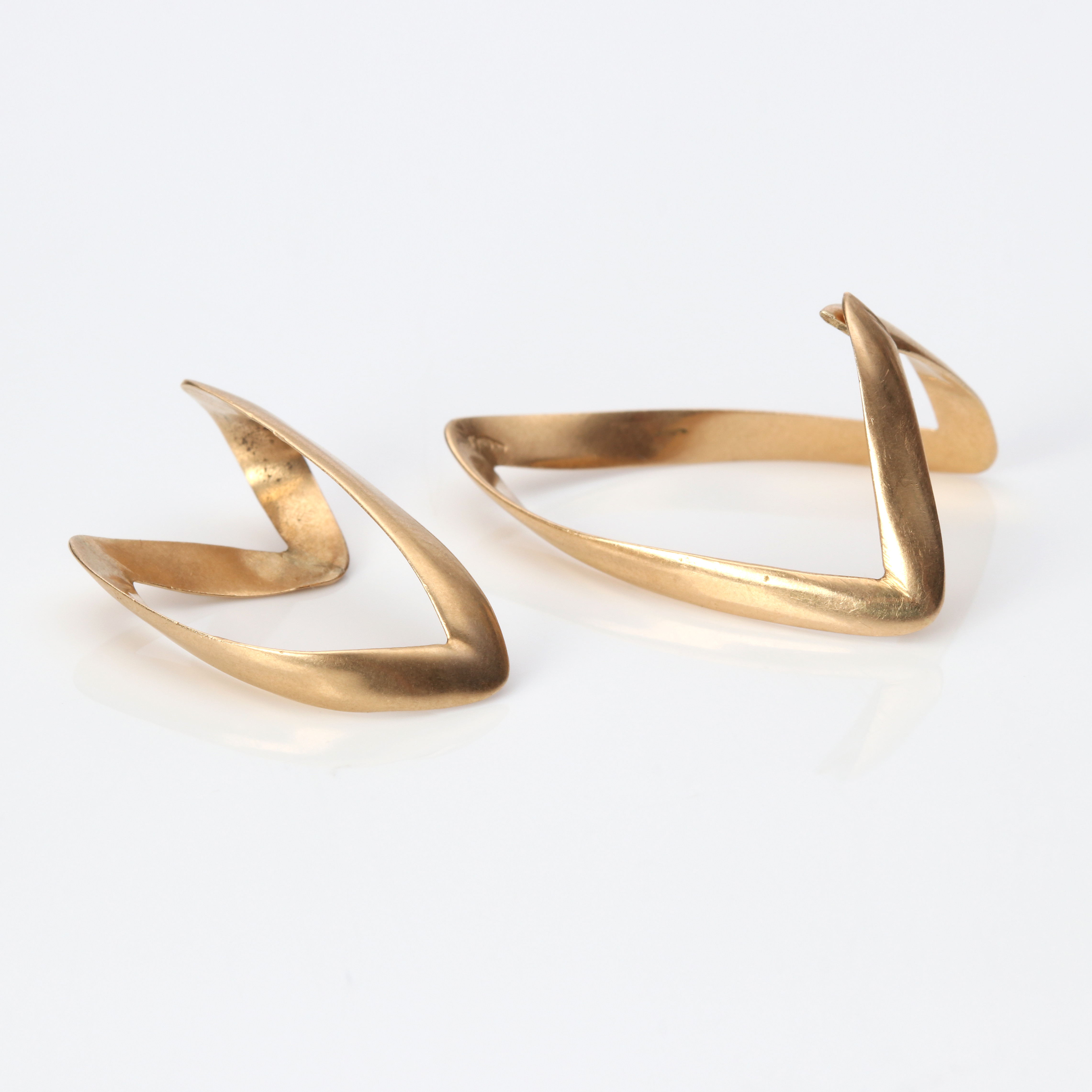 GULDRINGAR 14K, 2 st, 4,6 g.