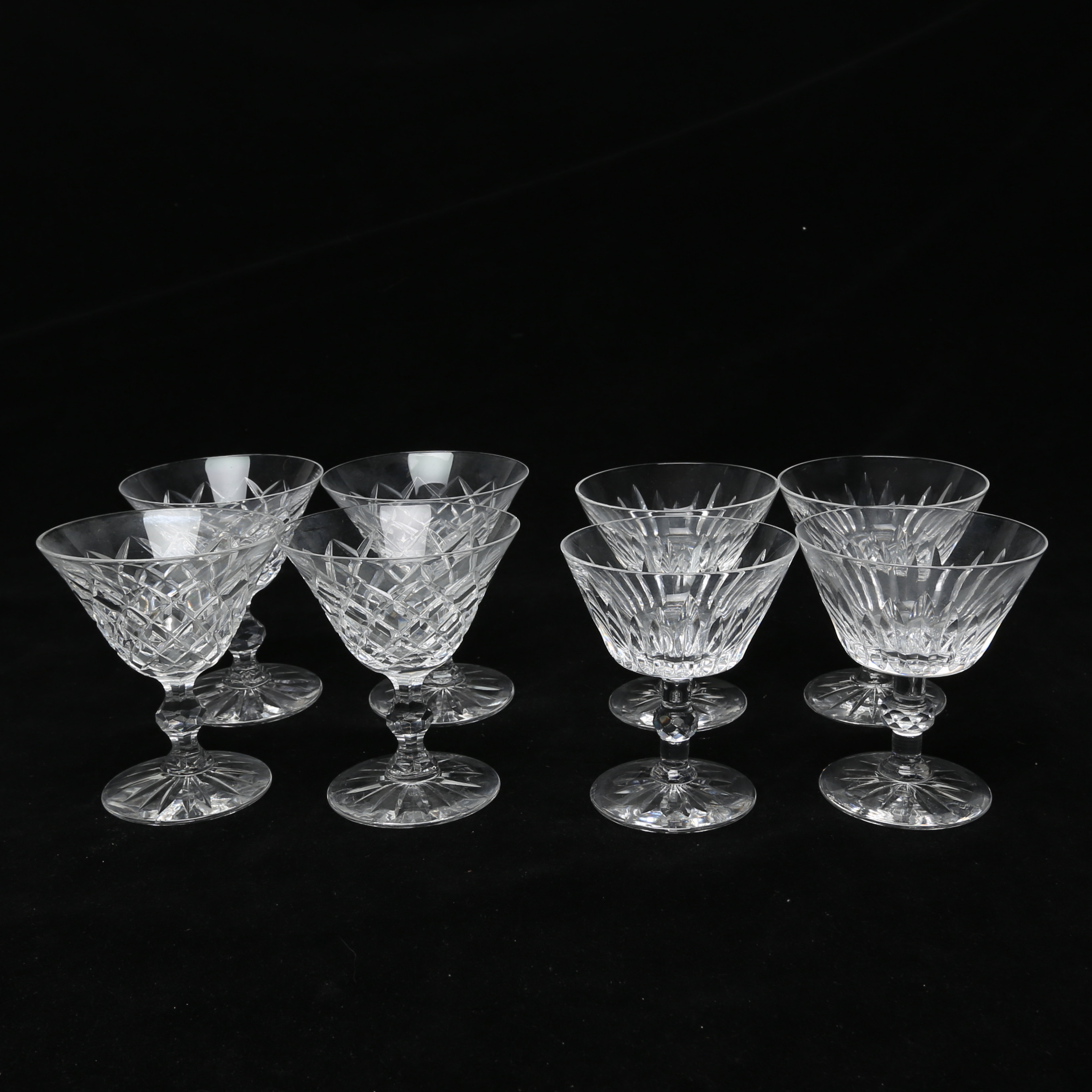 GLAS, 4 plus 4 st, Boda, slipad dekor.