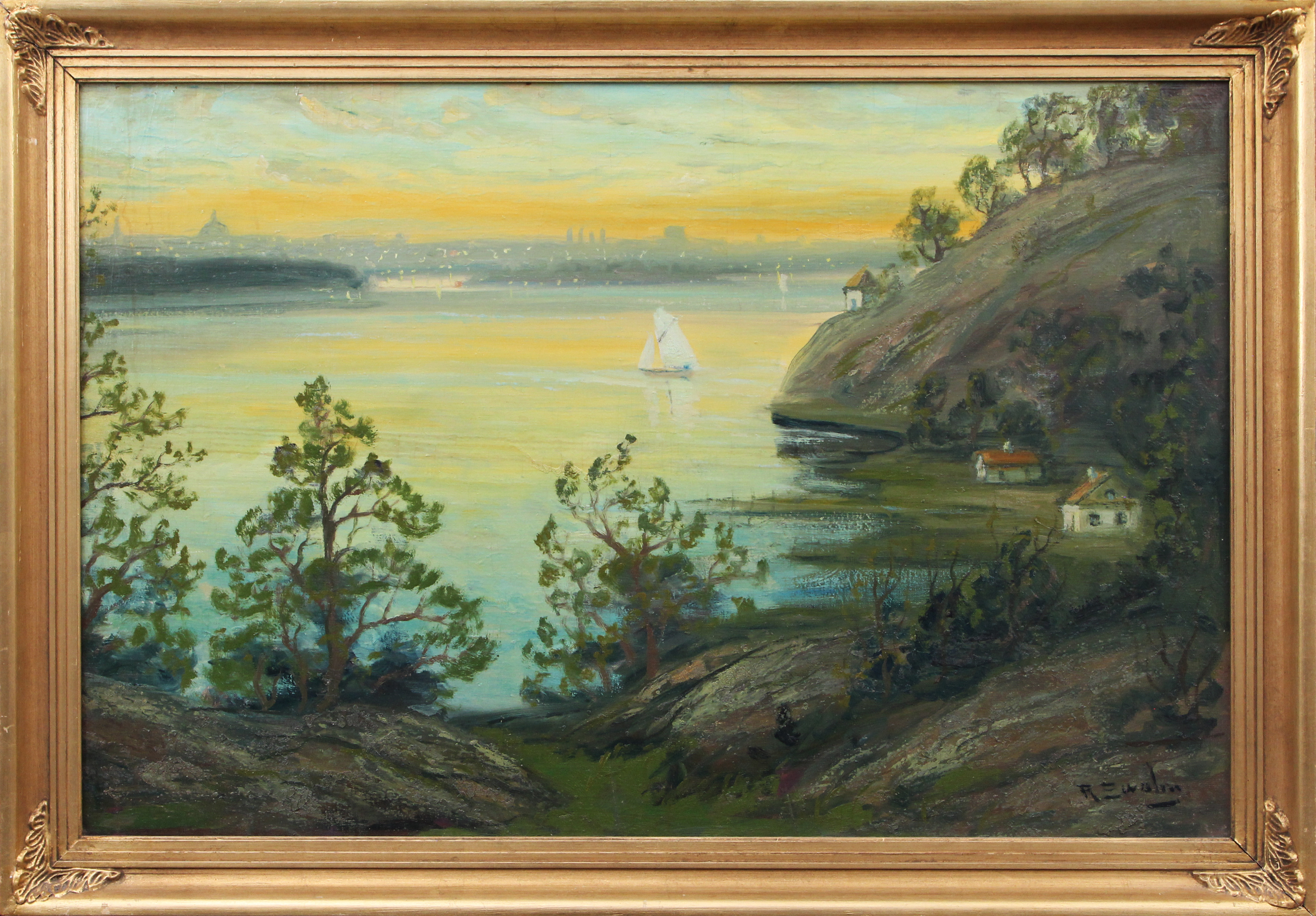 RAGNAR SWAHN. OLJA, på duk, signerad.