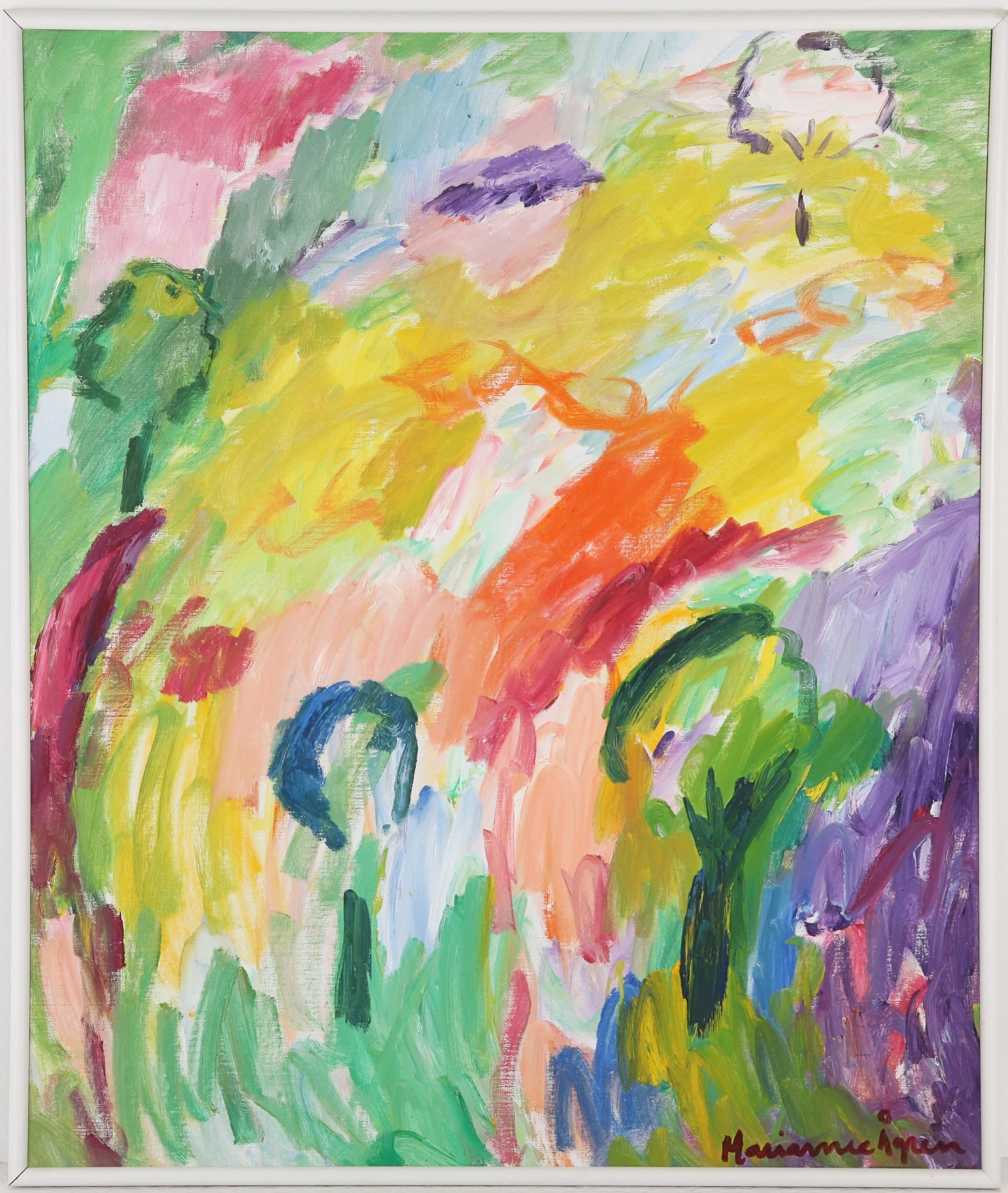 MARIANNE ÅGREN. f 1943. Olja på duk, 122 x 104 cm, signerad.