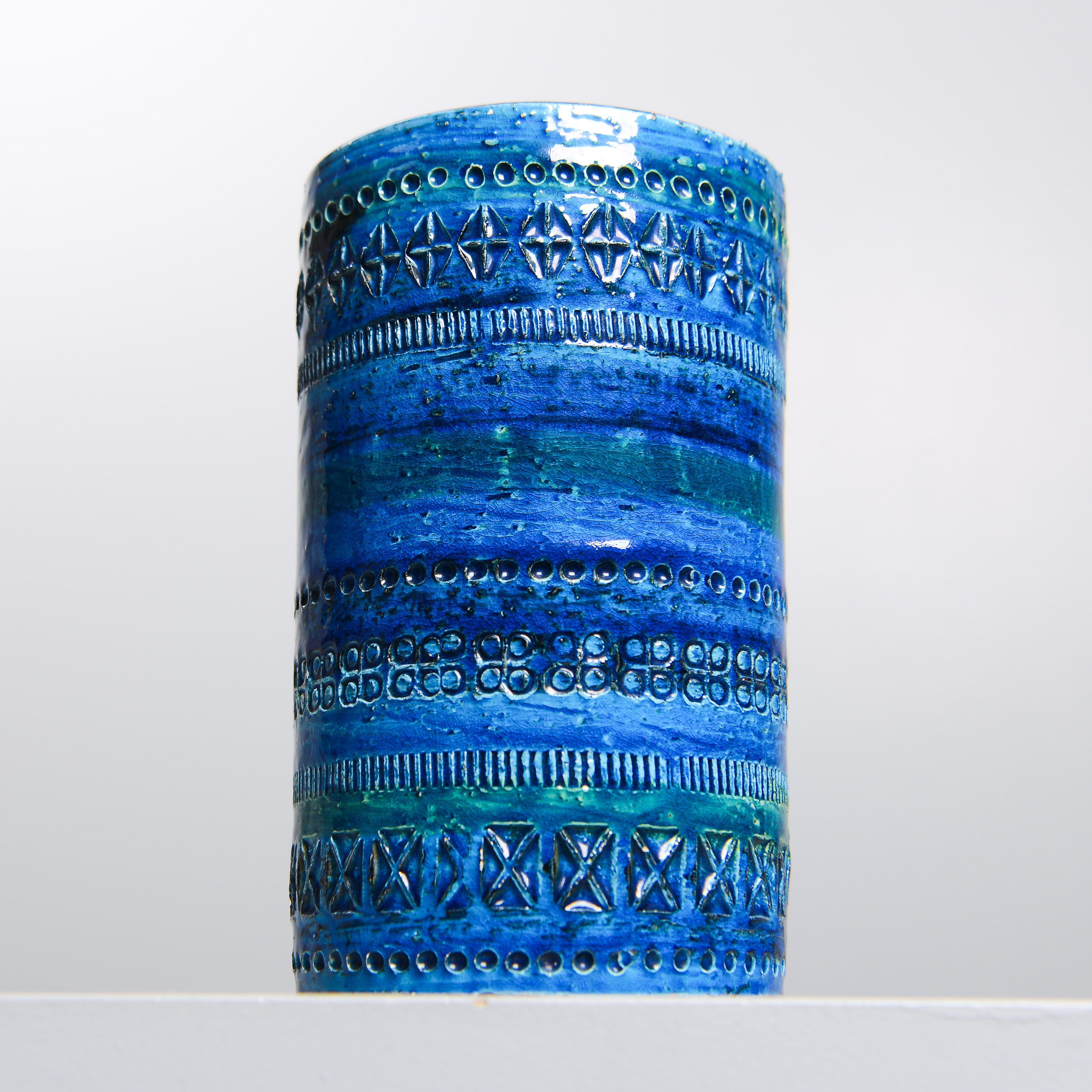ALDO LONDI. Vas, "Rimini Blue", Bitossi, Italien.
