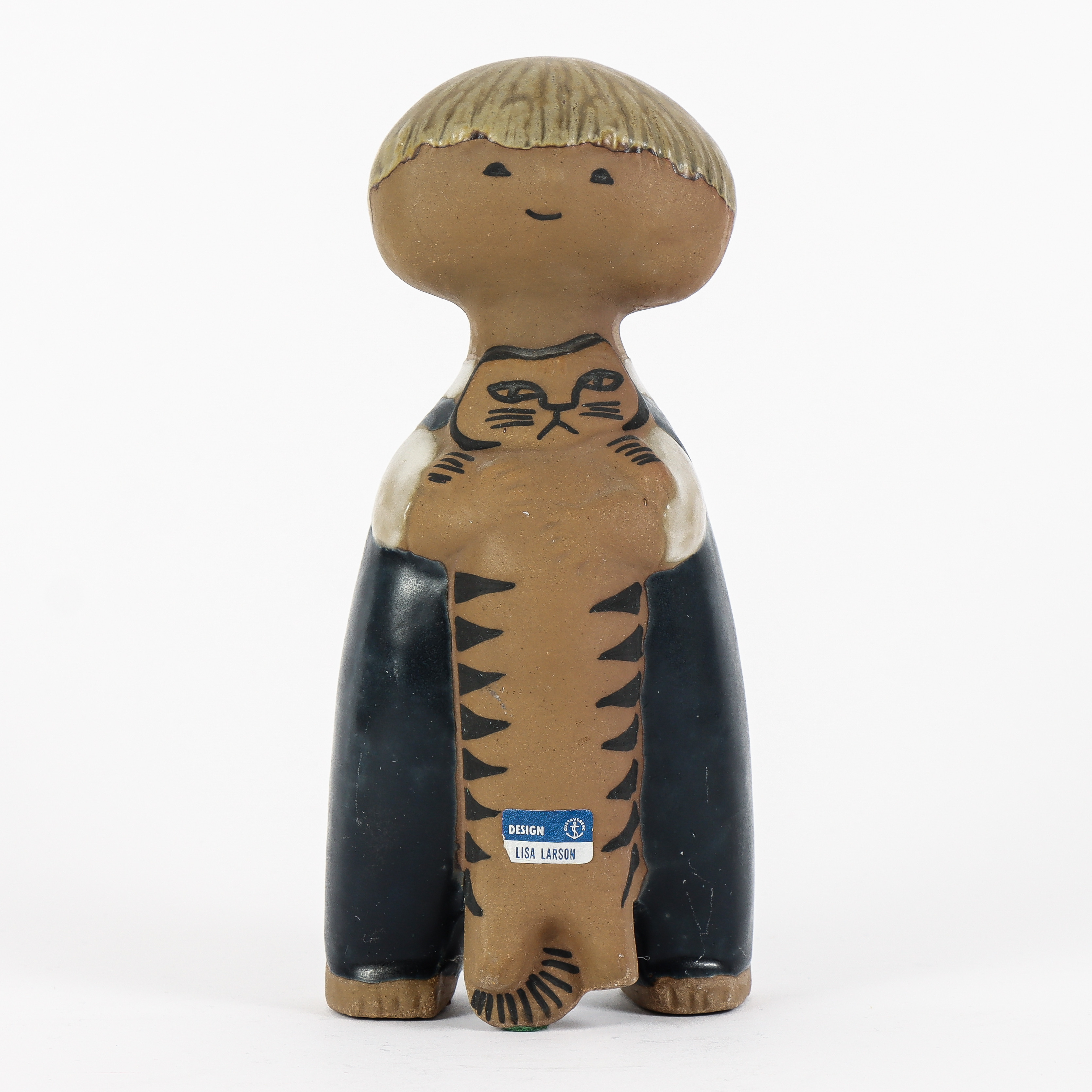 LISA LARSON. Figurin, "Pelle", ur serien Larsons ungar, stengods, Gustavsberg.