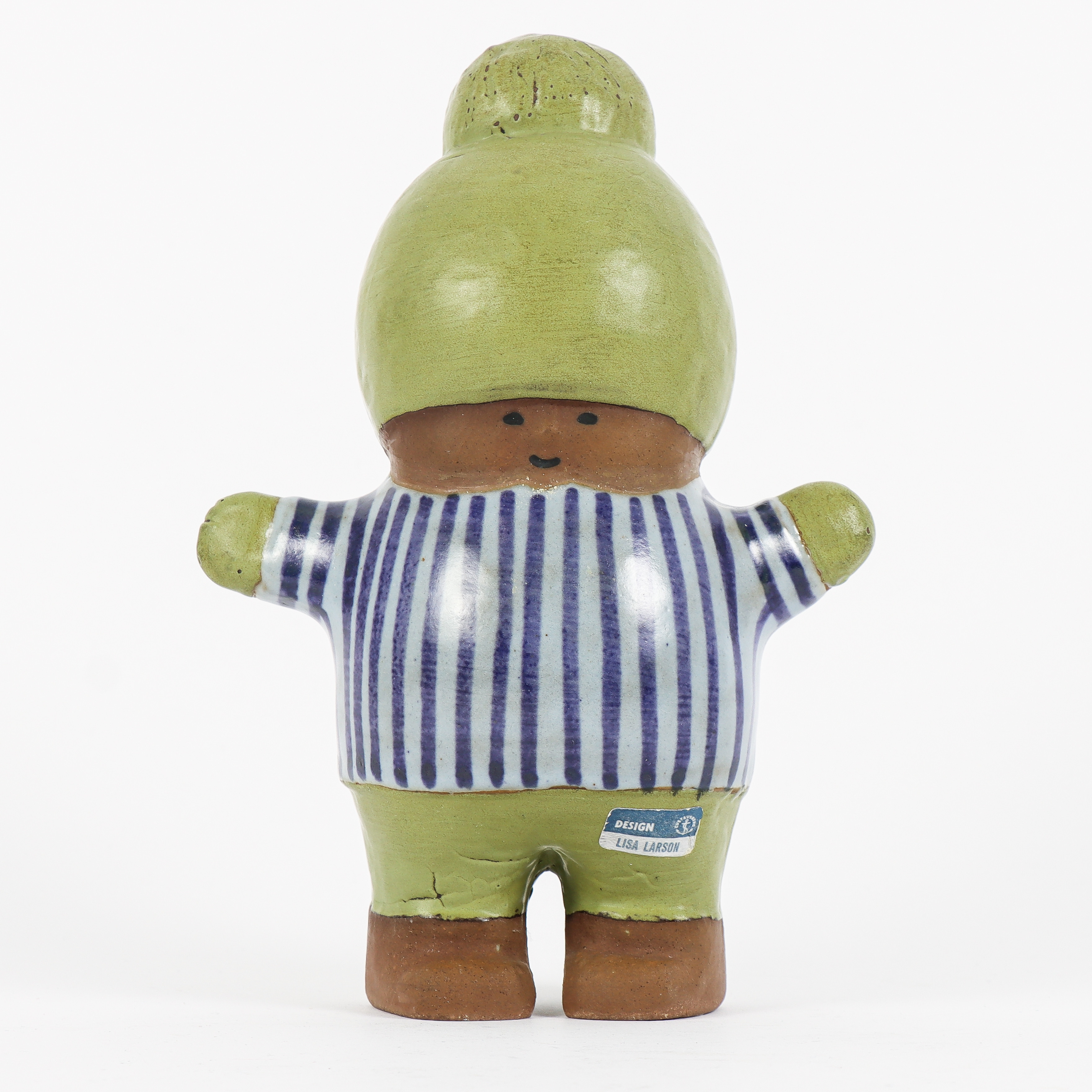 LISA LARSON. Figurin, "Kalle", ur serien Larsons ungar, stengods, Gustavsberg.