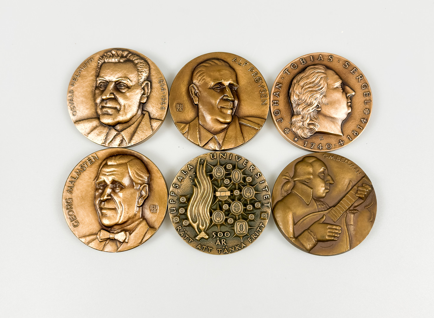 MEDALJER, 6 st, Brons.